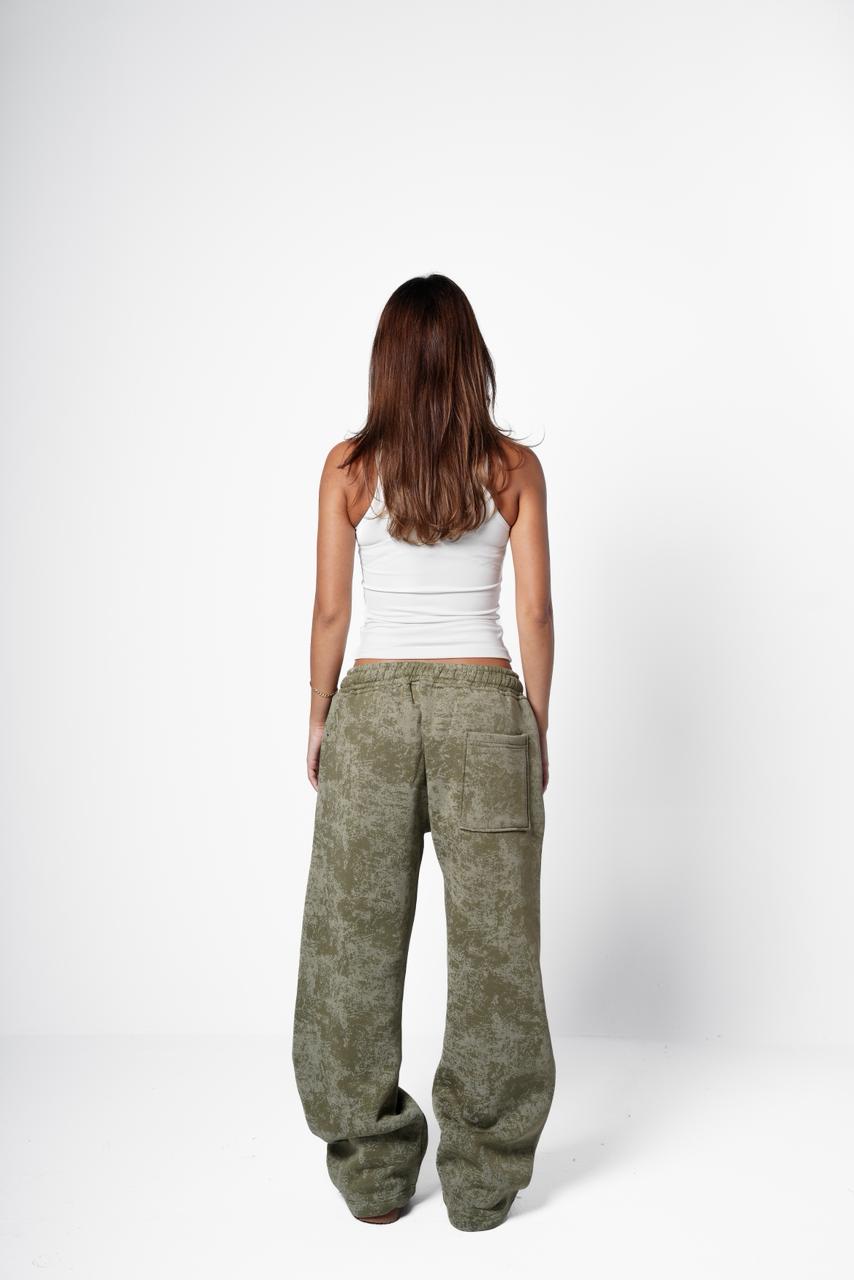 Cotton candy sweatpants - Olive