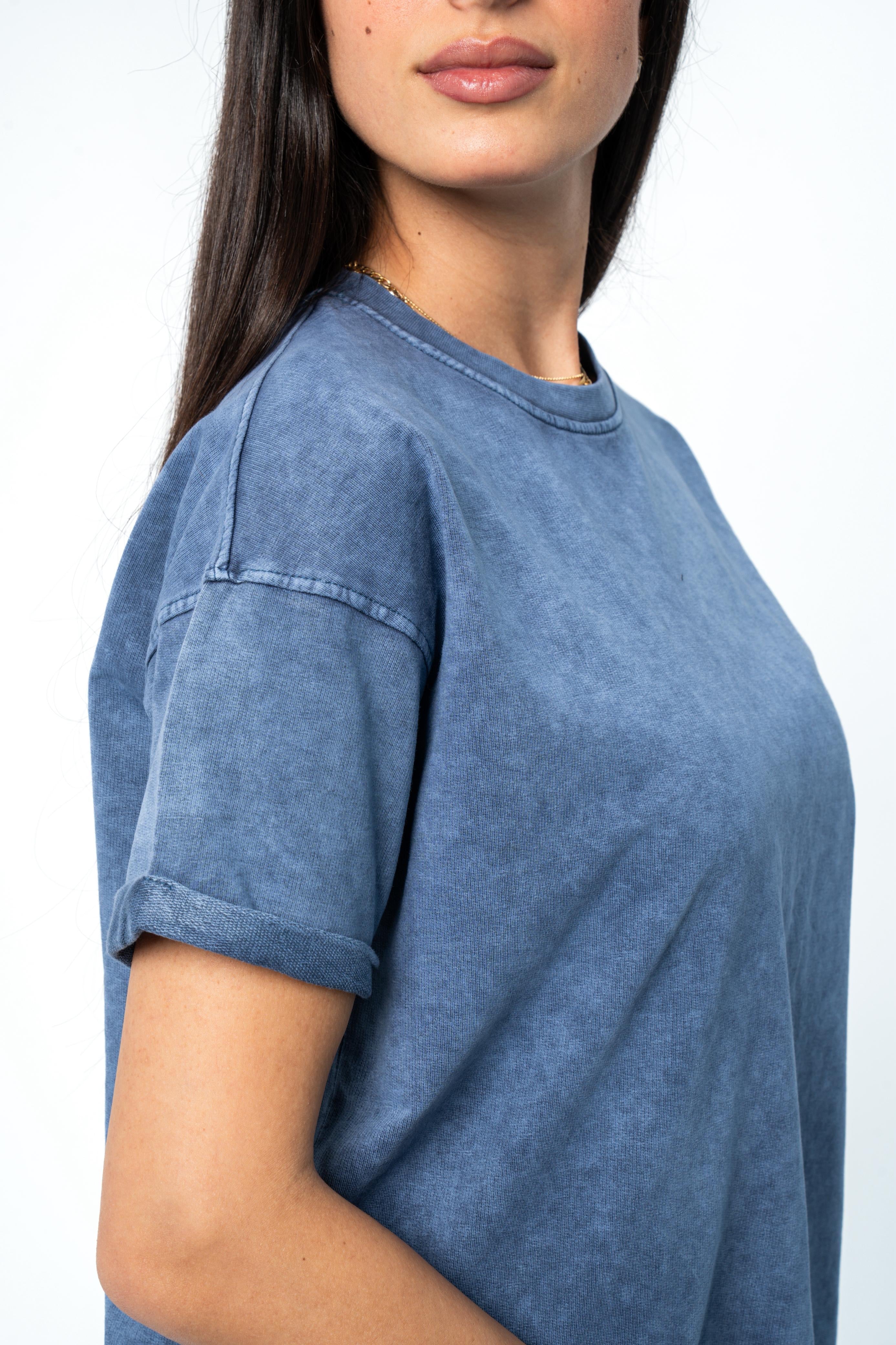 Relaxed Washed Tee - Blue