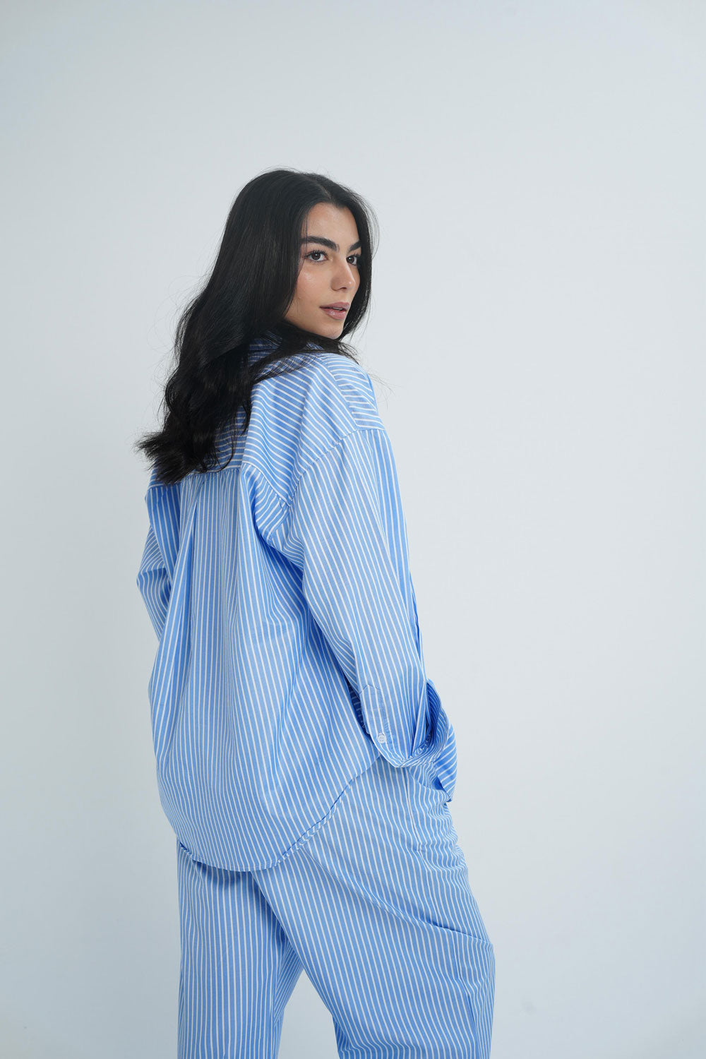 Sky striped chemise