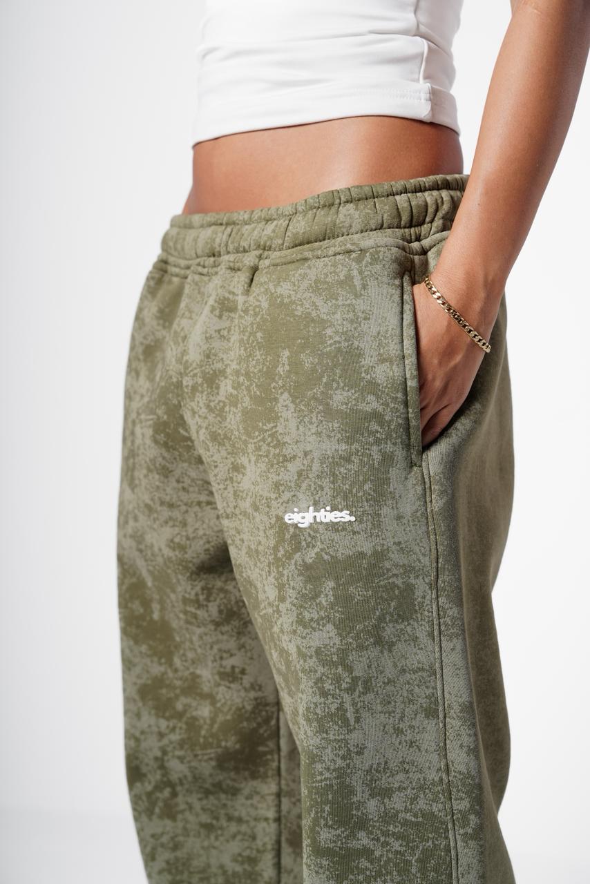 Cotton candy sweatpants - Olive