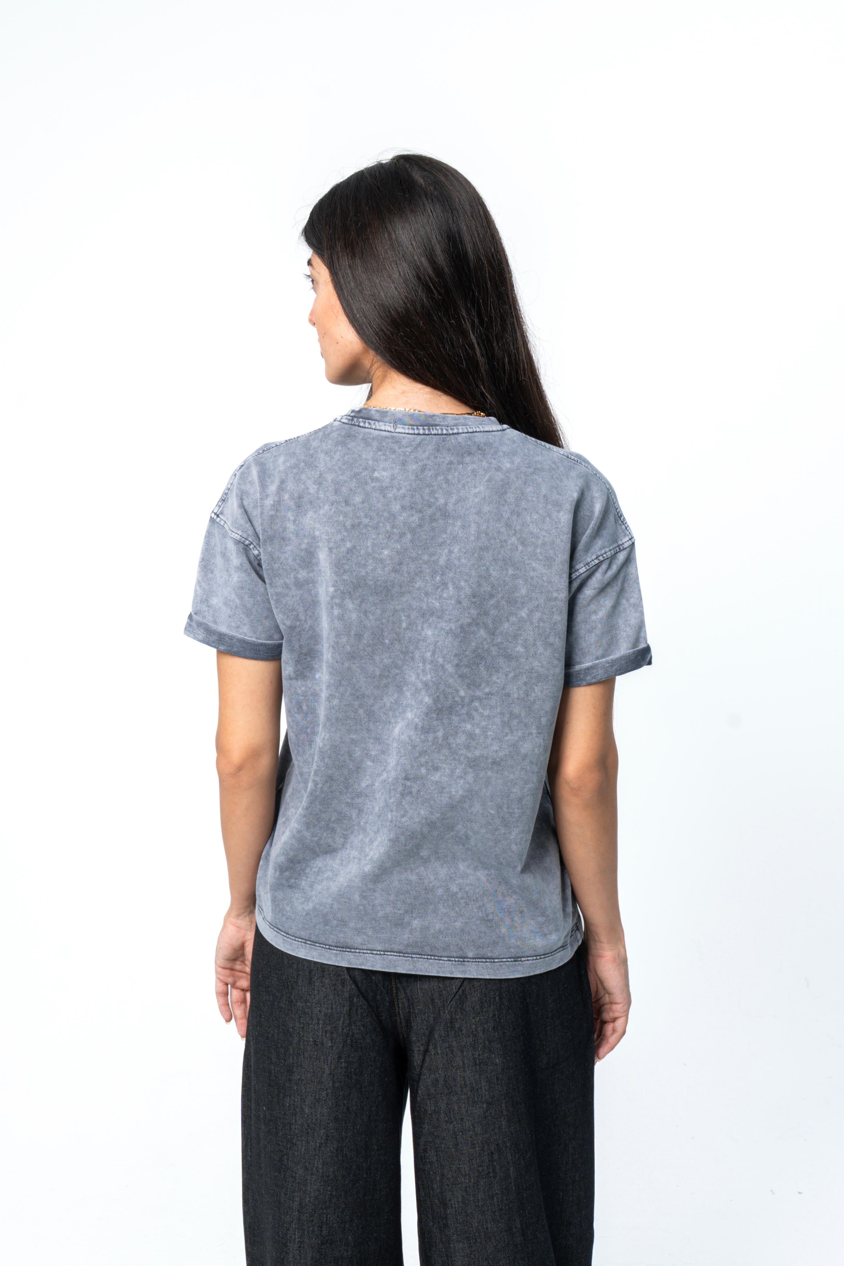 Relaxed Washed Tee - Grey