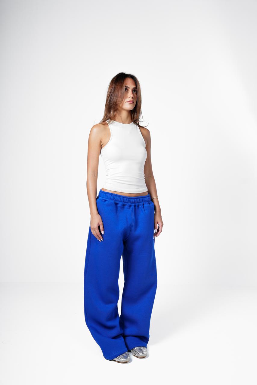 Blue Baggy Sweatpants - Blue