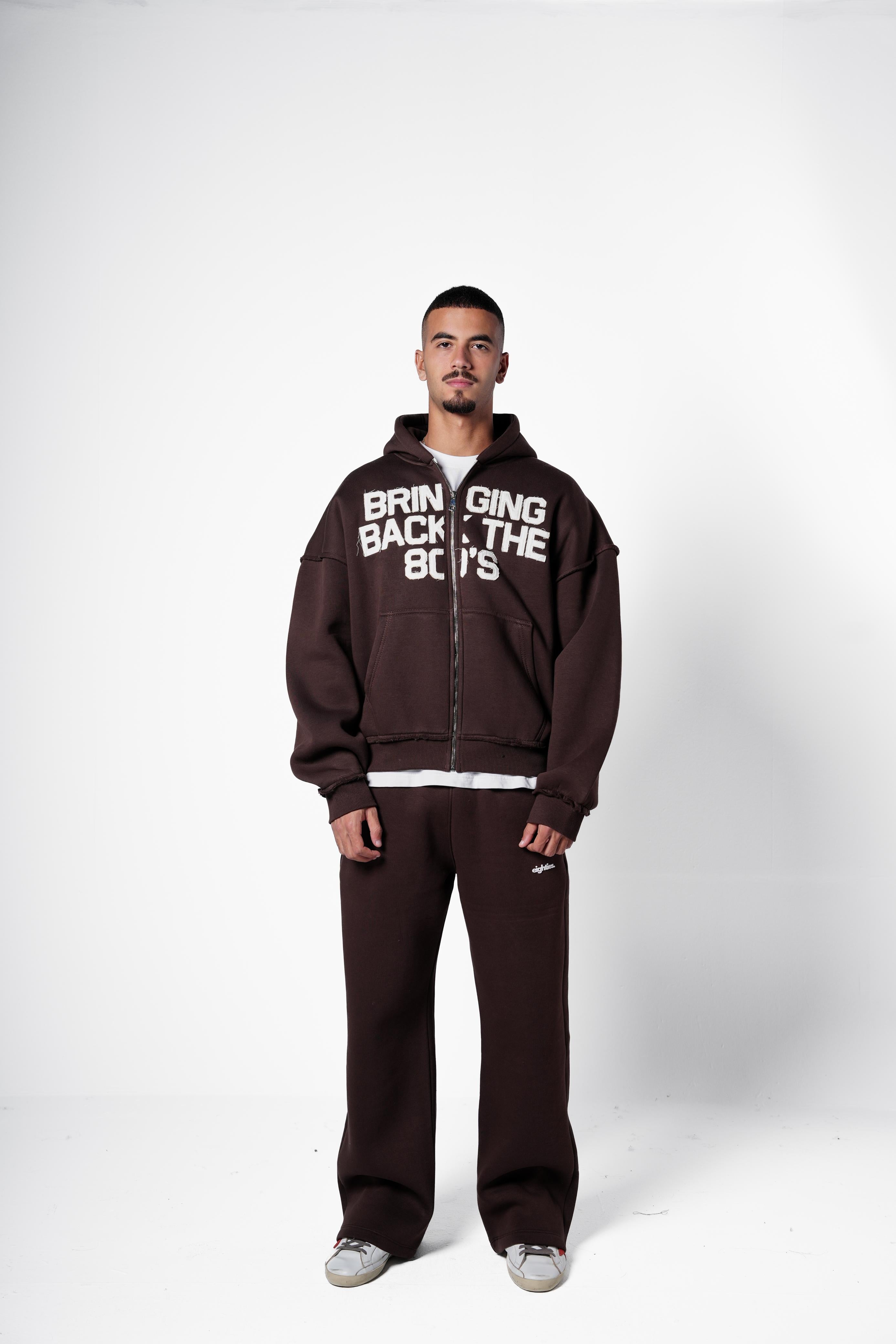 Bringing Back Zip Up - Brown