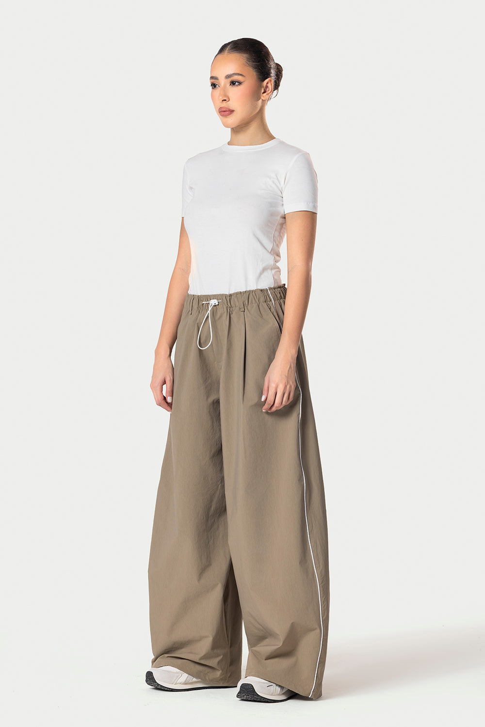 Side Line Wide Leg Pants – Olive – photo 3