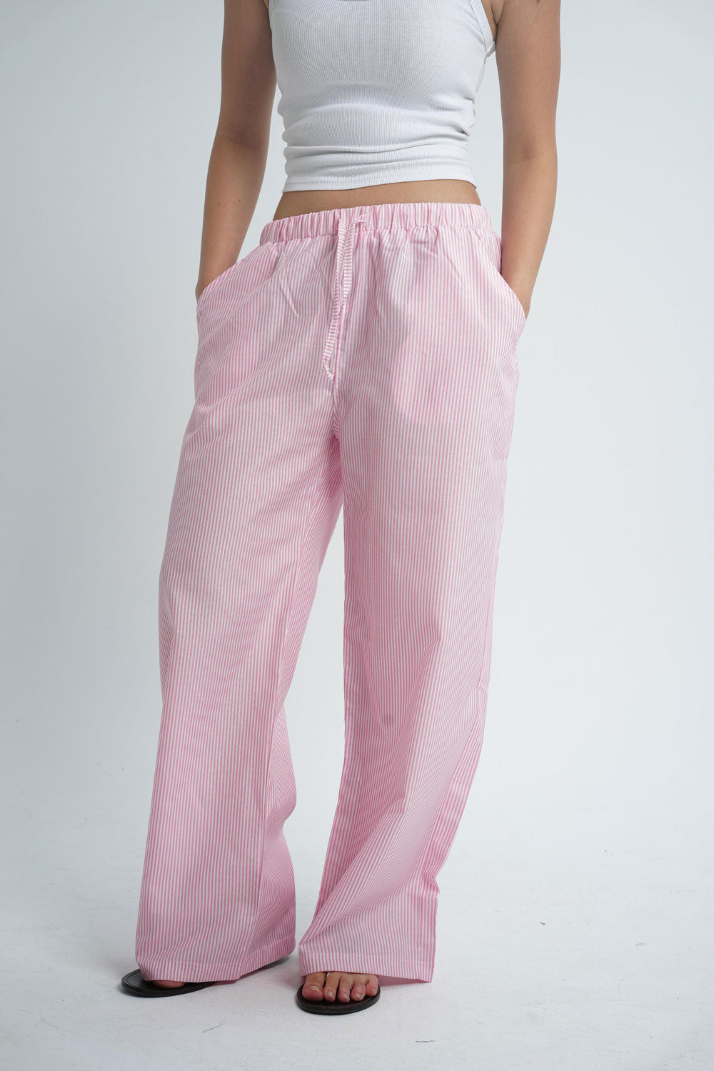 PJ Pink striped pants