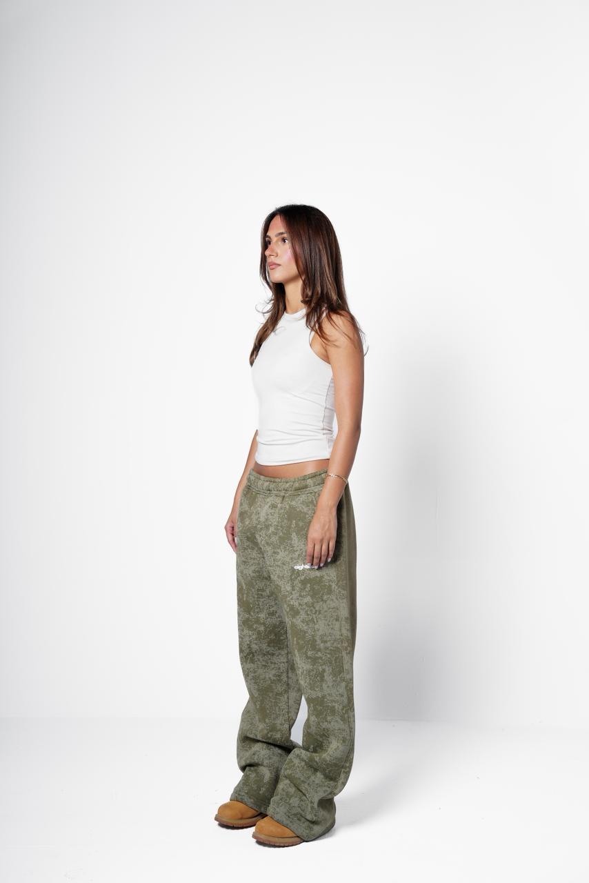 Cotton candy sweatpants - Olive