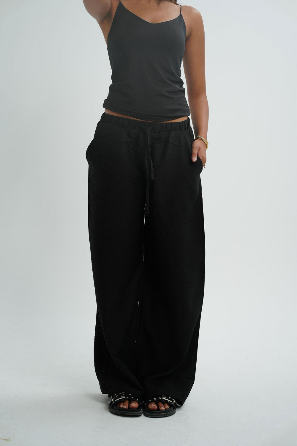 Baggy Linen pants - Black