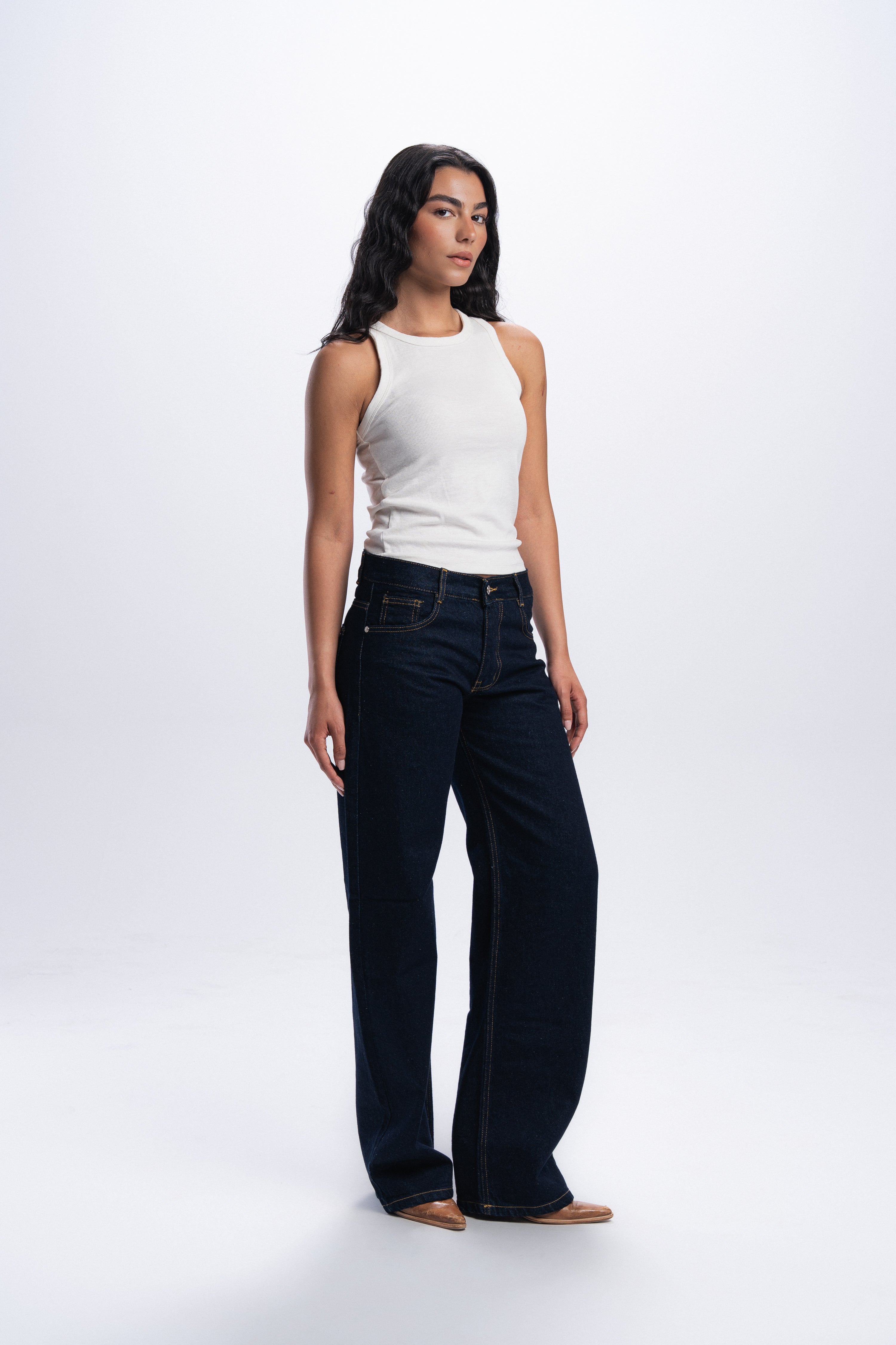 Straight leg jeans - Blue raw