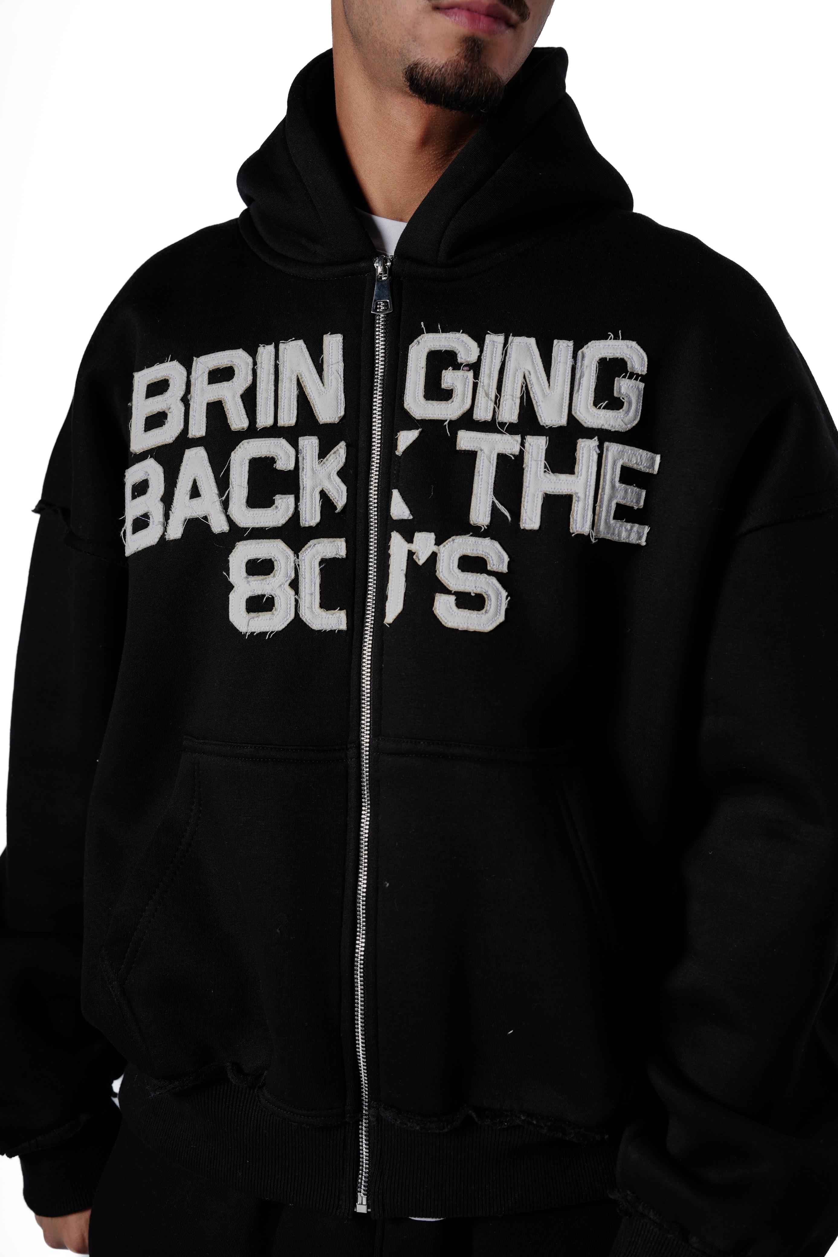 Bringing Back Zip Up - Black
