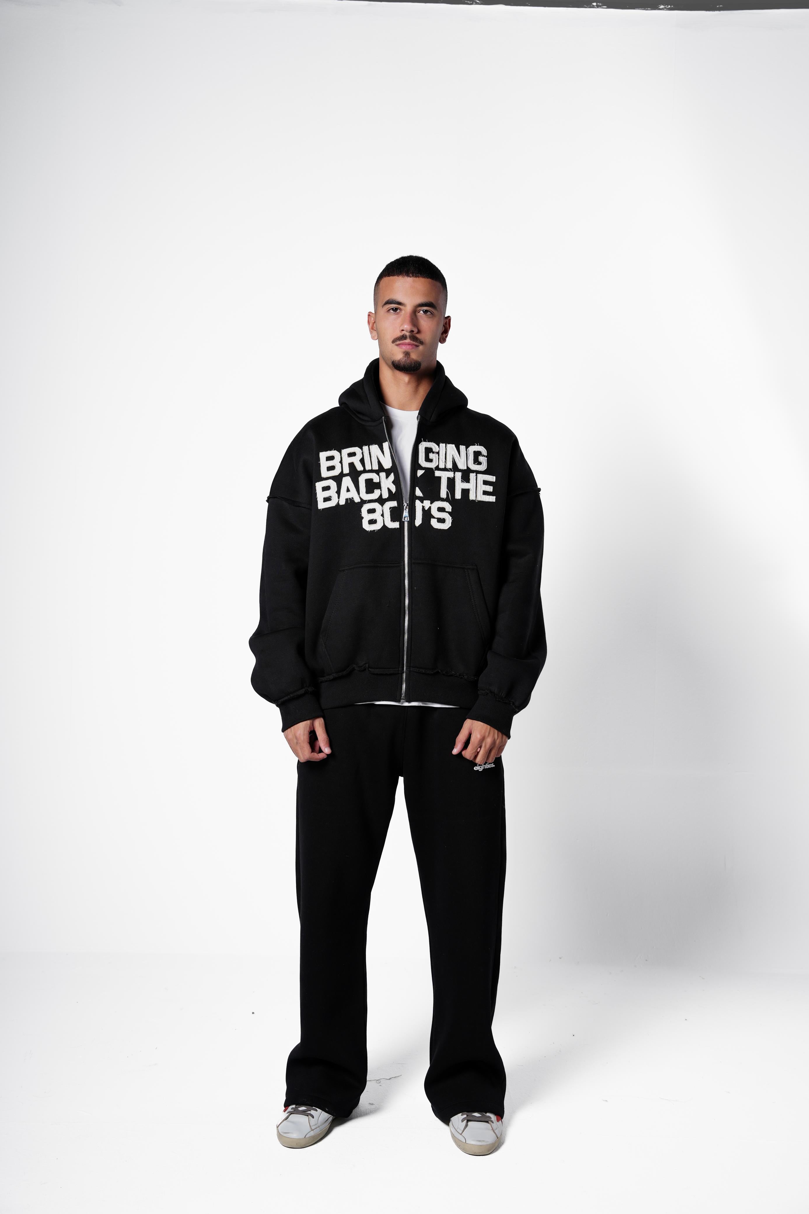 Bringing Back Zip Up - Black