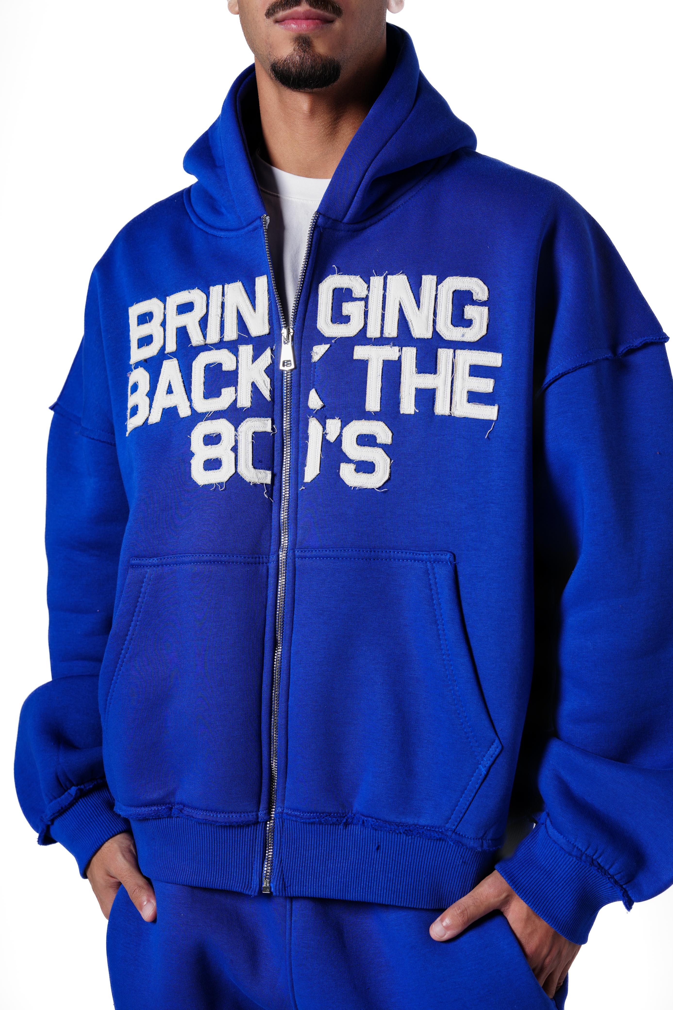 Bringing Back Zip Up - Blue