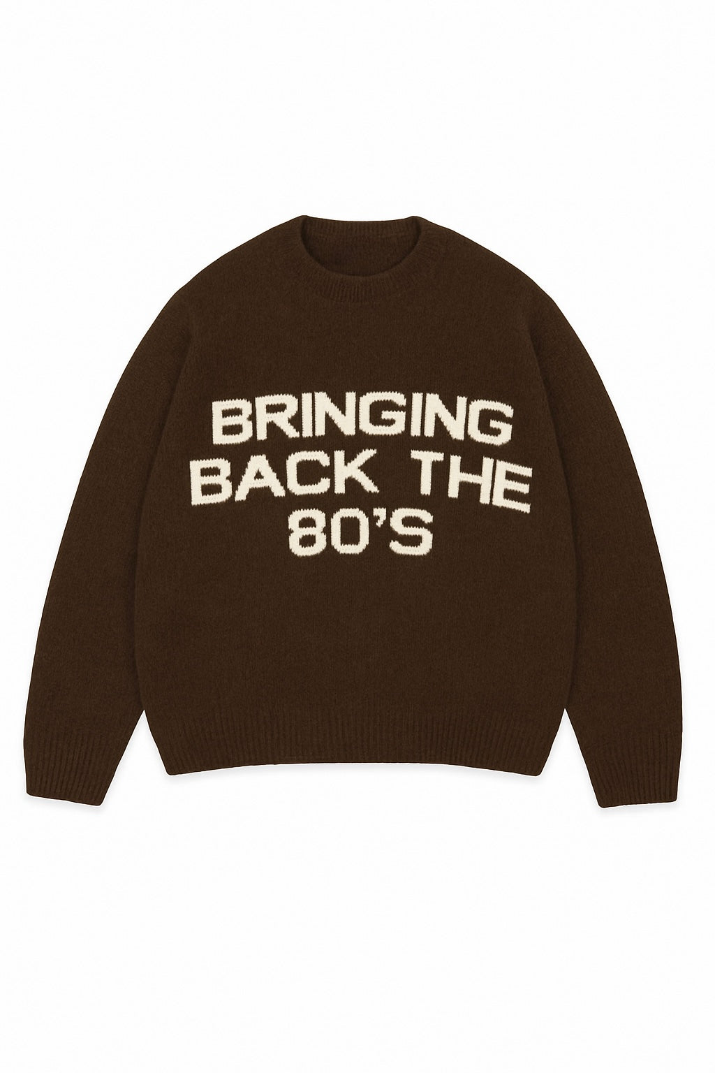 Bringing back the 80’s Sweater - Brown