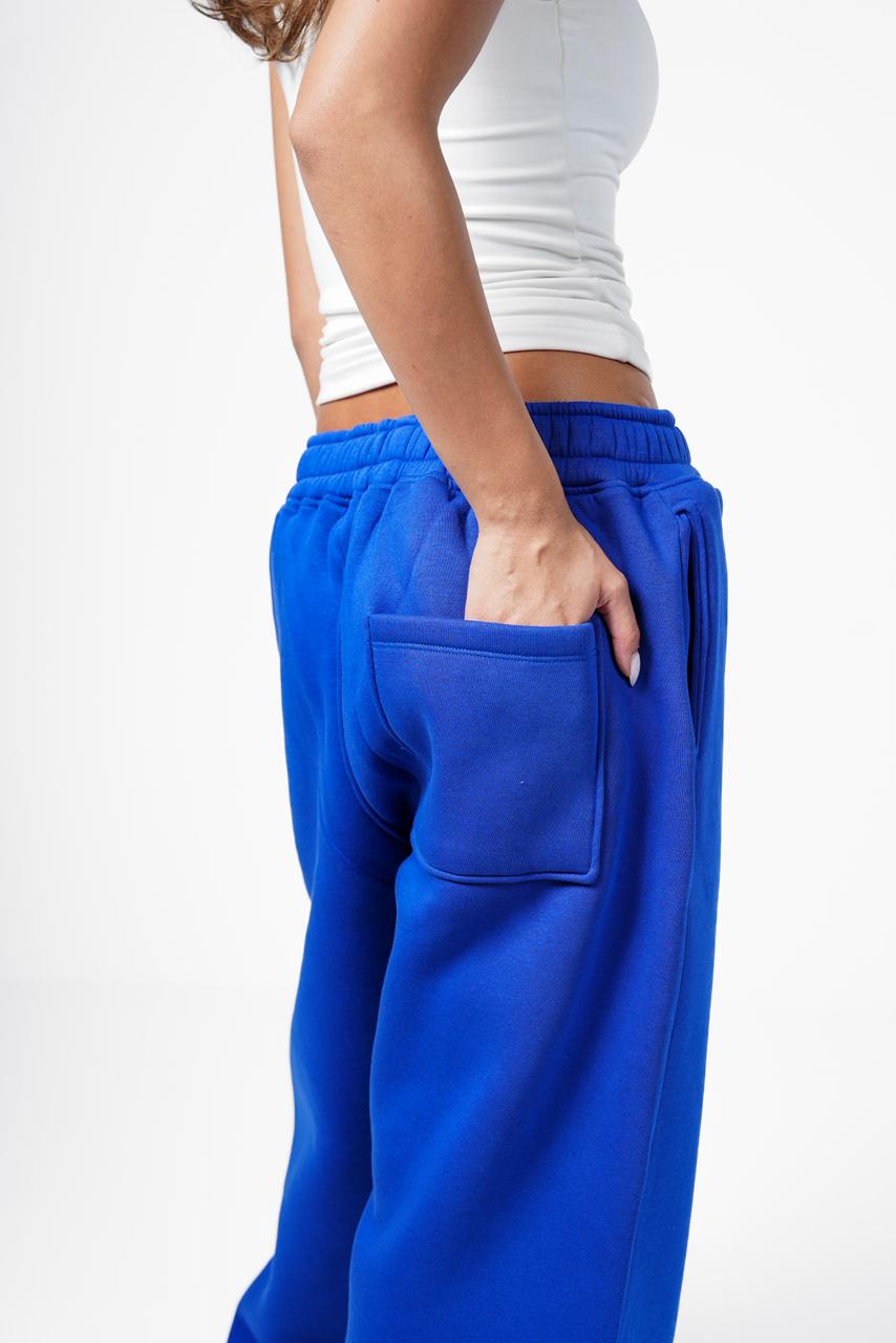 Blue Baggy Sweatpants - Blue