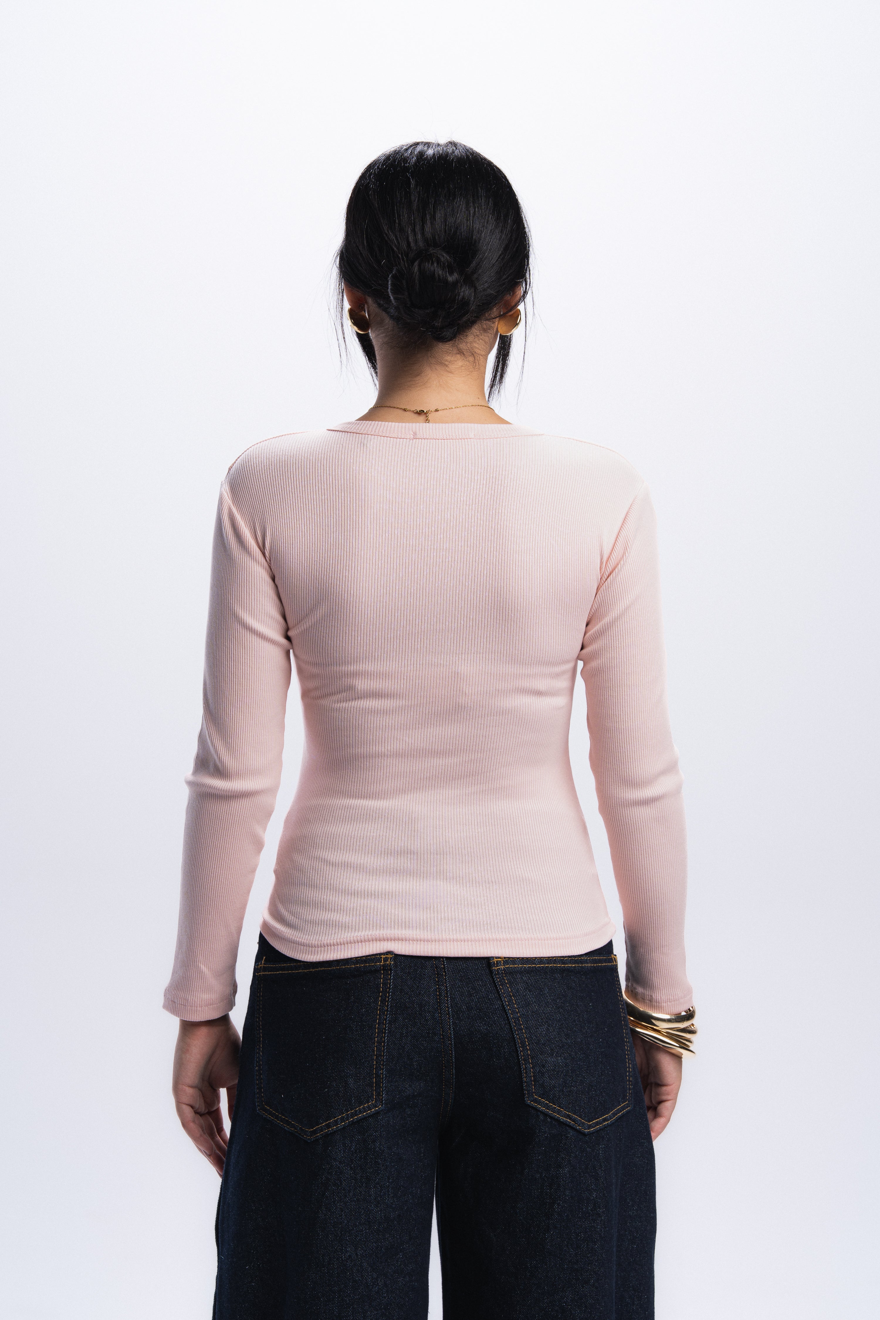 Long Sleeve buttons top - Simon
