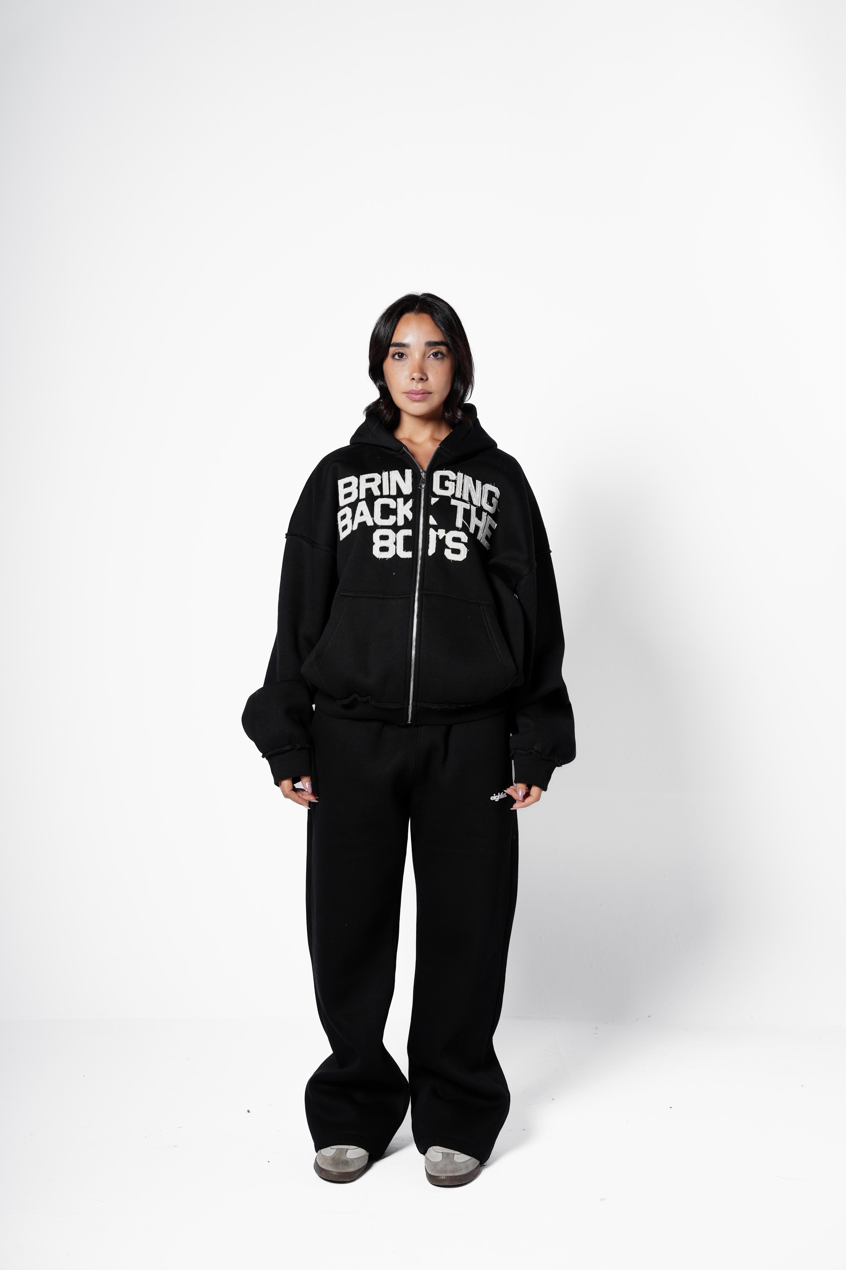 Bringing Back Zip Up - Black