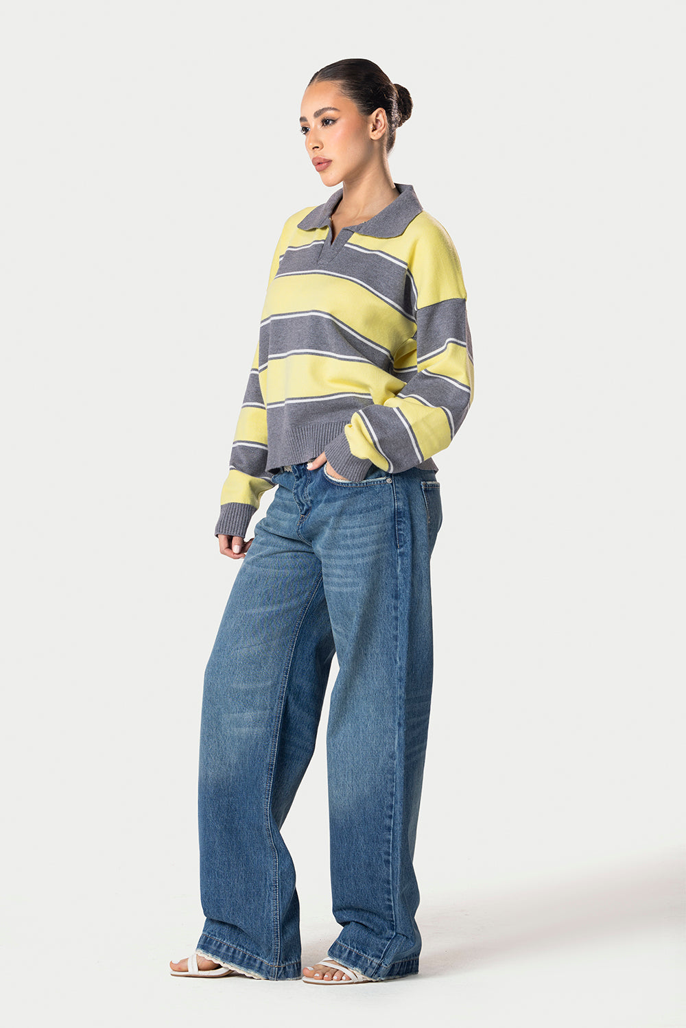 Polo Striped Sweater – Yellow – photo 6