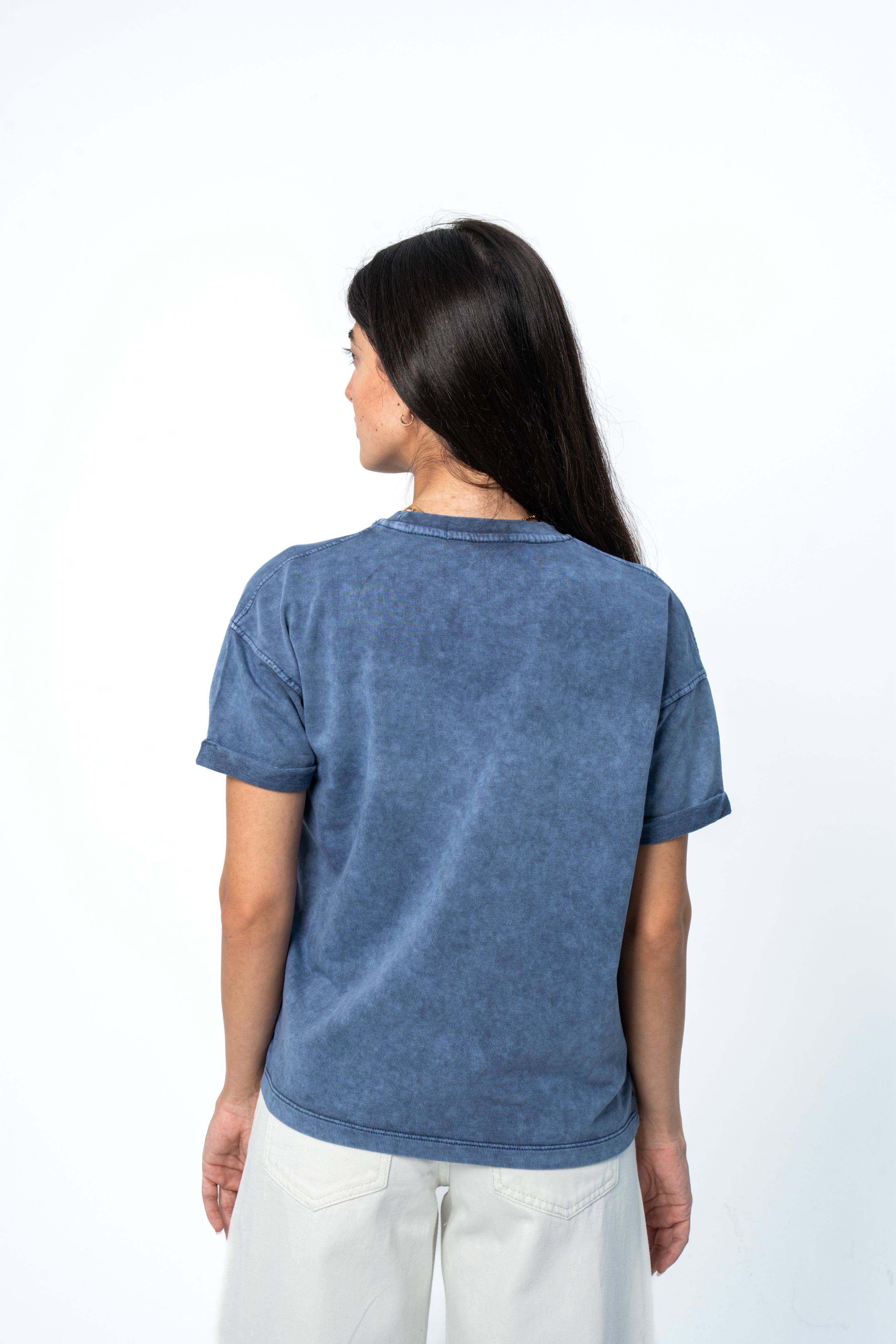 Relaxed Washed Tee - Blue