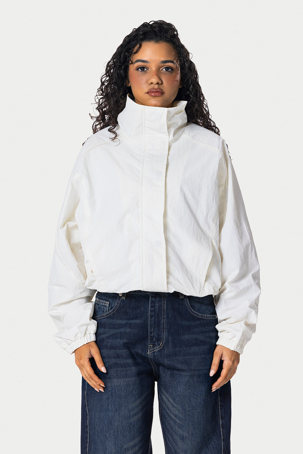 Windbreaker Jacket – Off White | Eighties