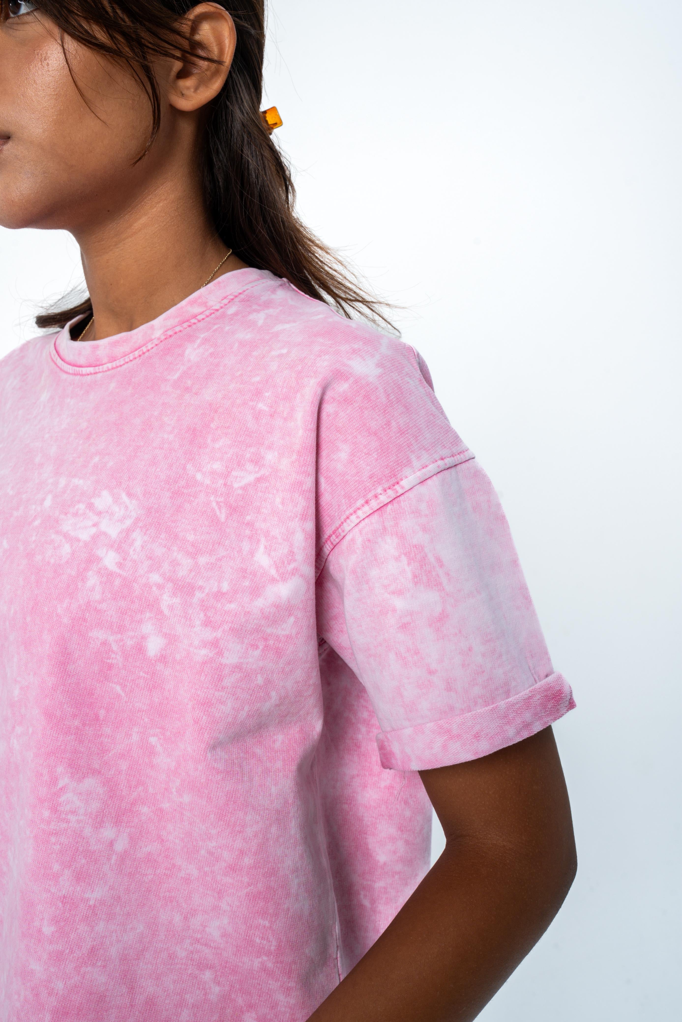 Relaxed Washed Tee - Pink