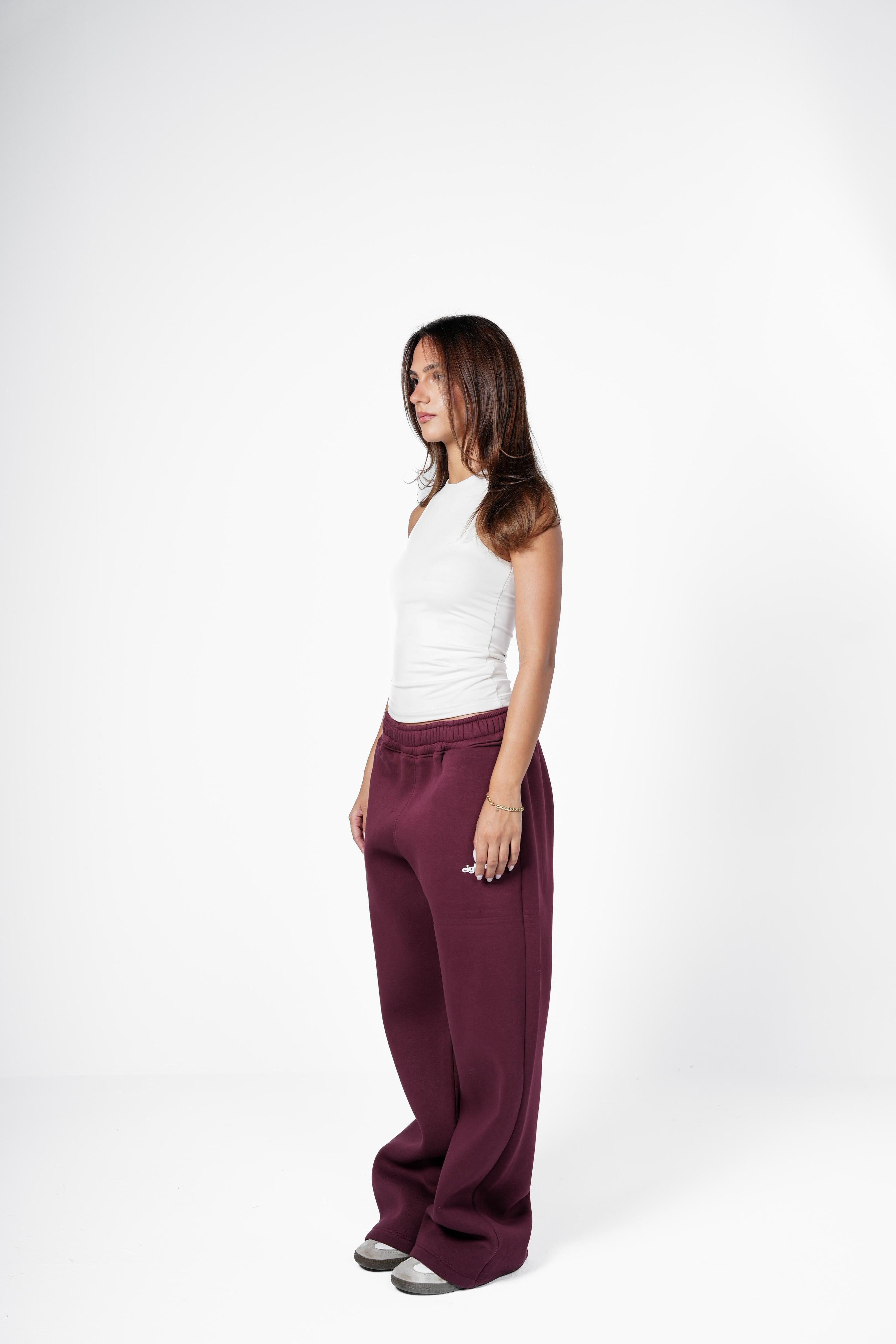 Baggy Sweatpants - Burgundy
