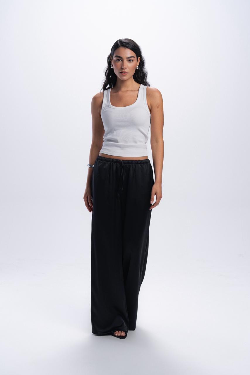 Satin Pants - Black