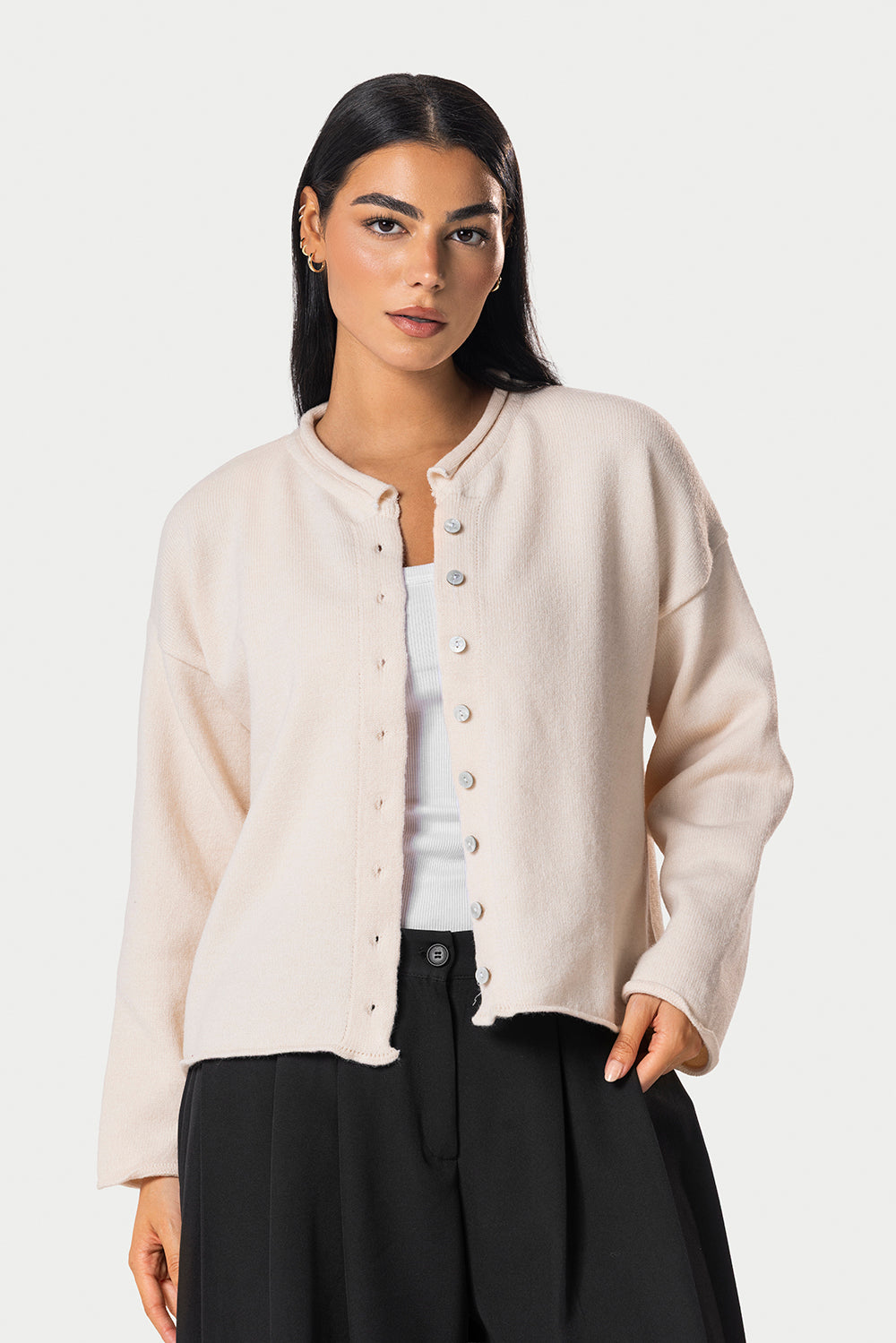 Knitted Chemise – Off white | Eighties