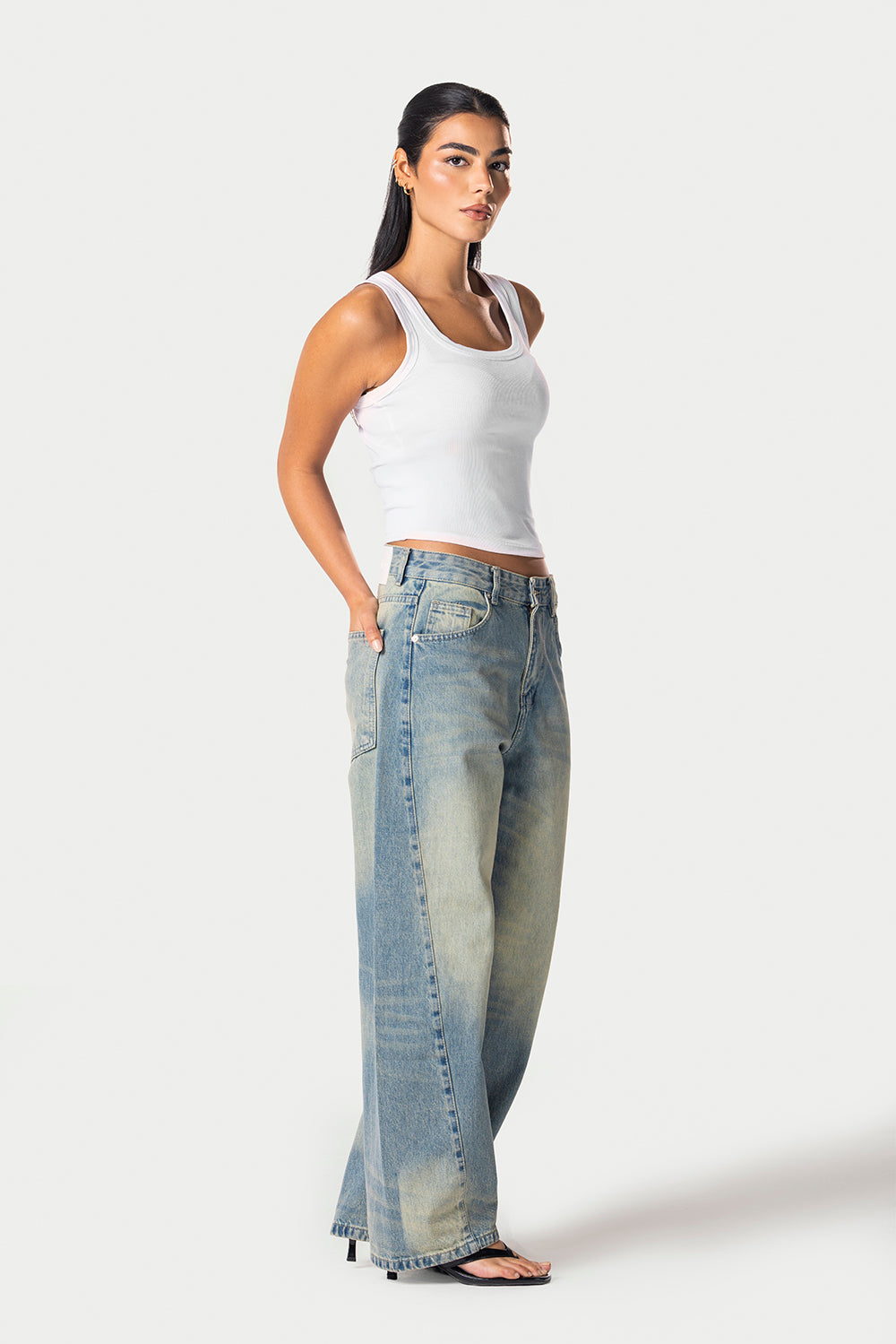 Barrel fit Jeans – light blue – photo 3
