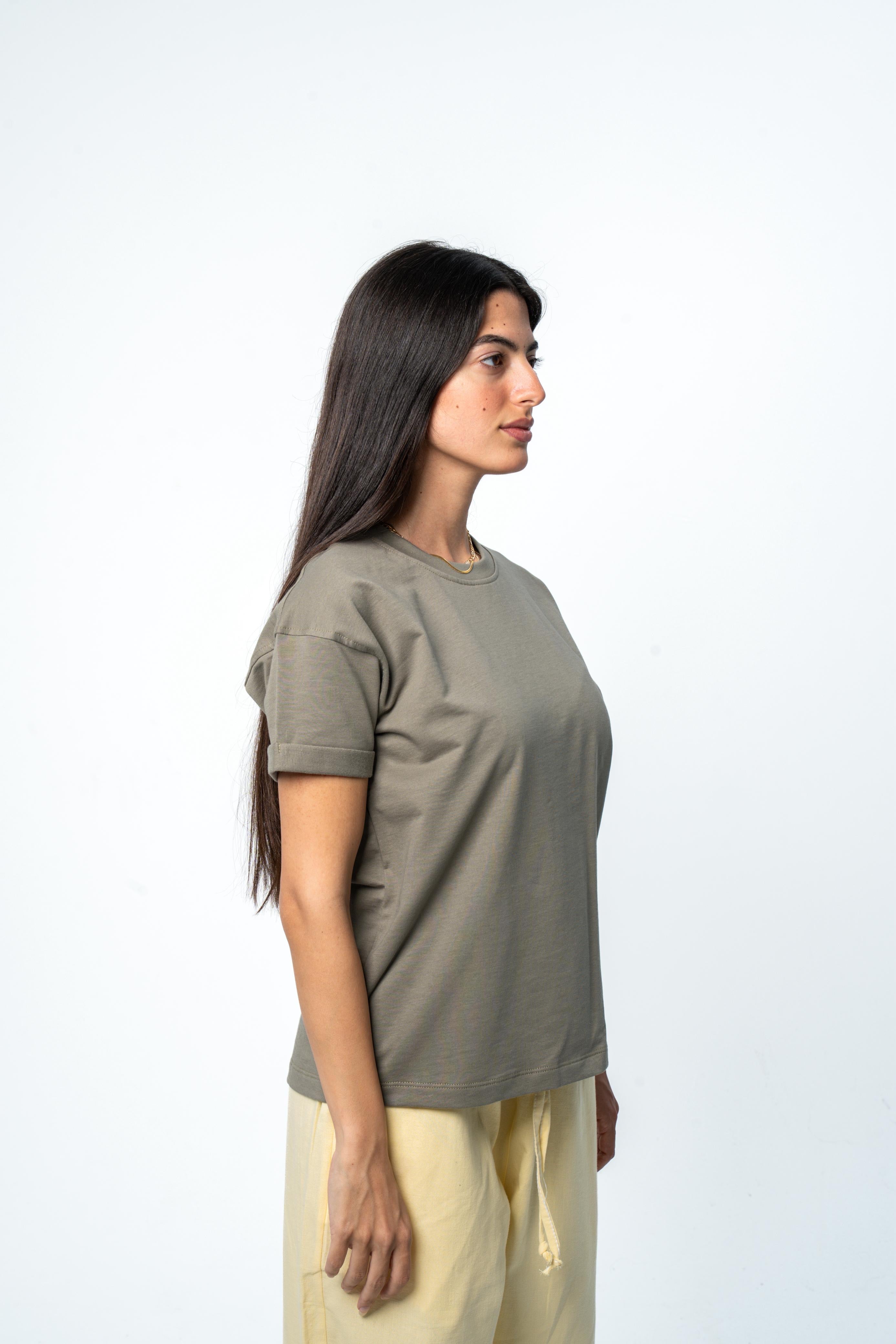 Relaxed Women Tee - Olive
