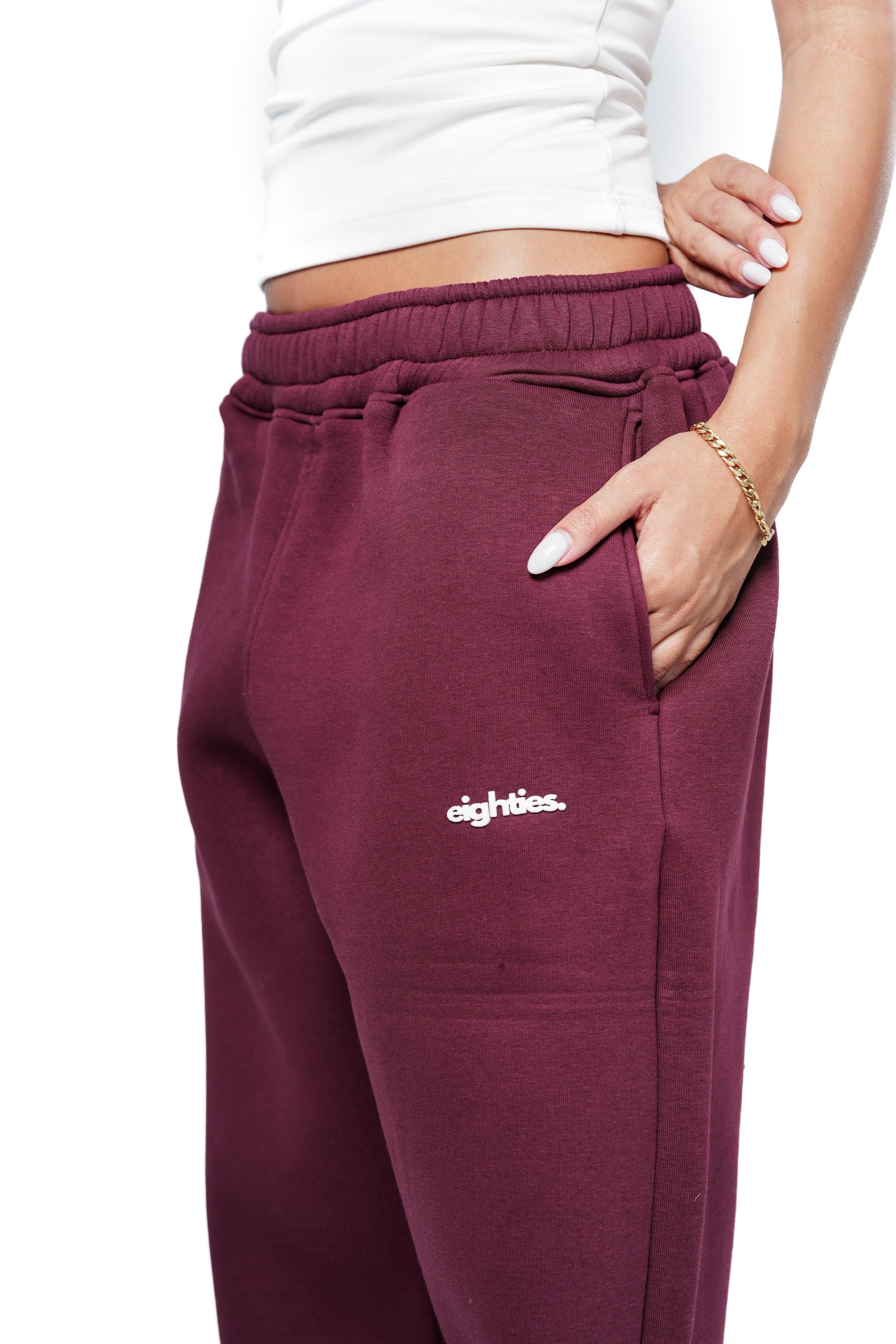 Baggy Sweatpants - Burgundy