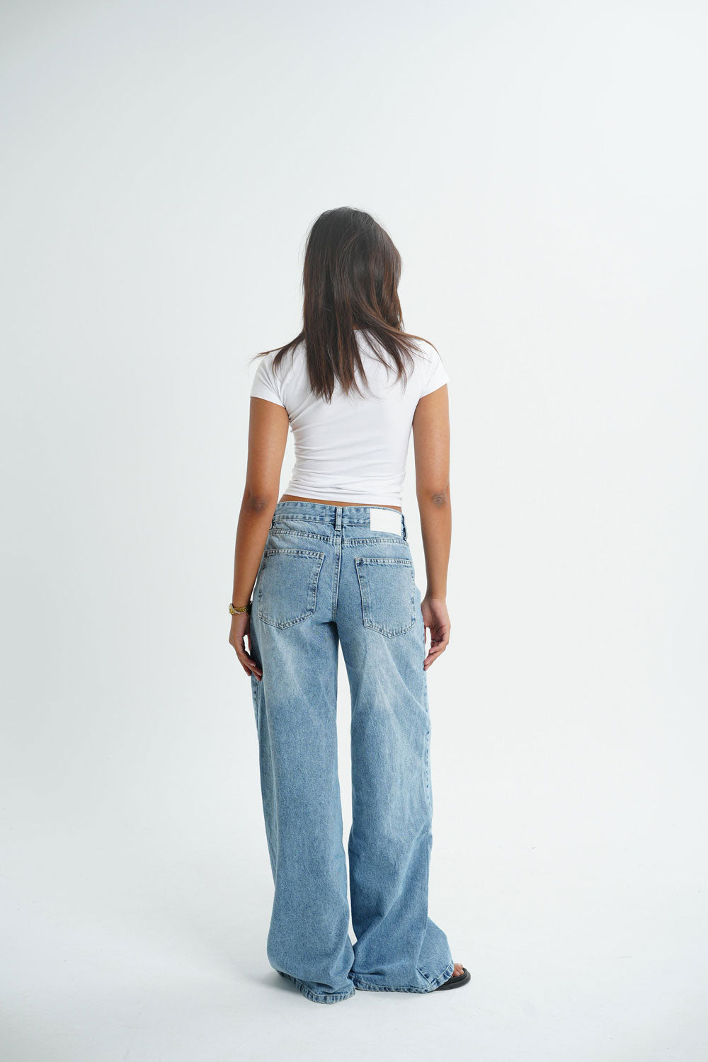 Wide Leg Jeans - Sky Blue