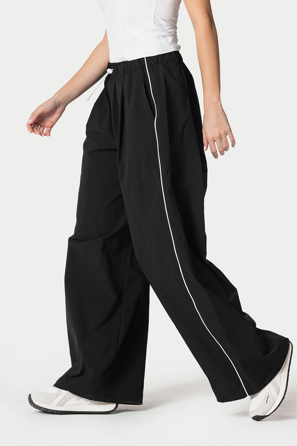 Side Line Wide Leg Pants – Black – photo 7