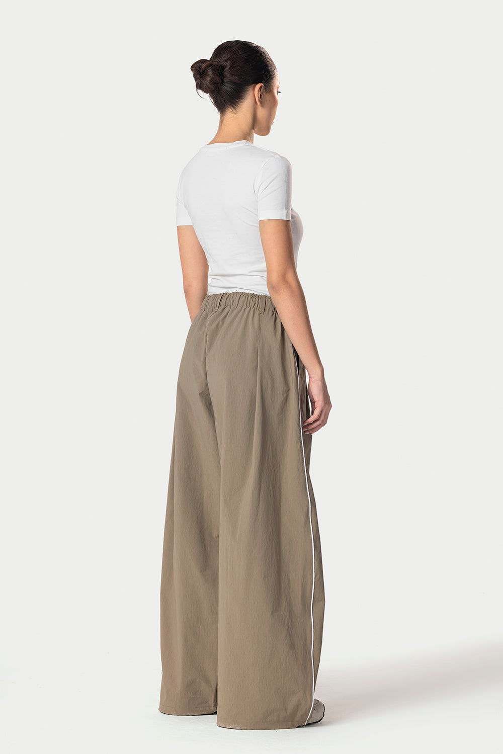 Side Line Wide Leg Pants – Olive – photo 5