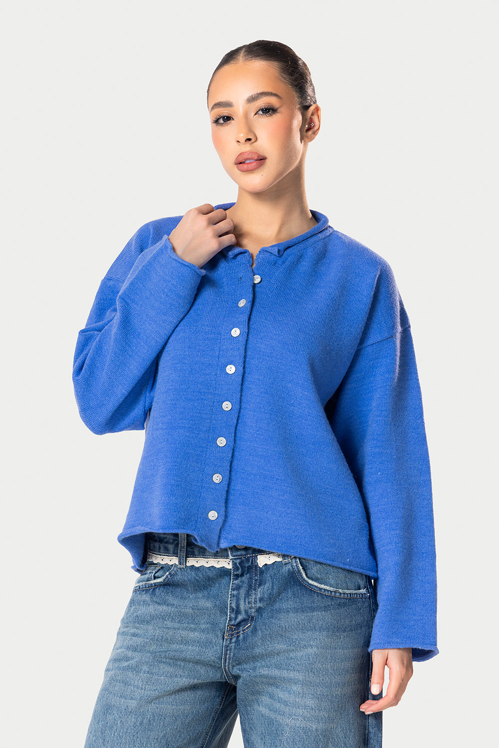 Knitted Chemise – Blue | Eighties
