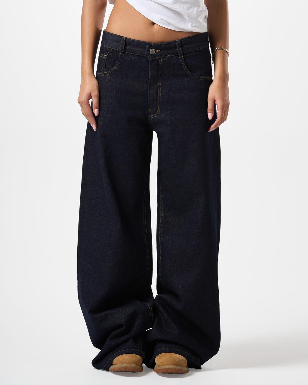 Wide leg jeans - Blue Raw