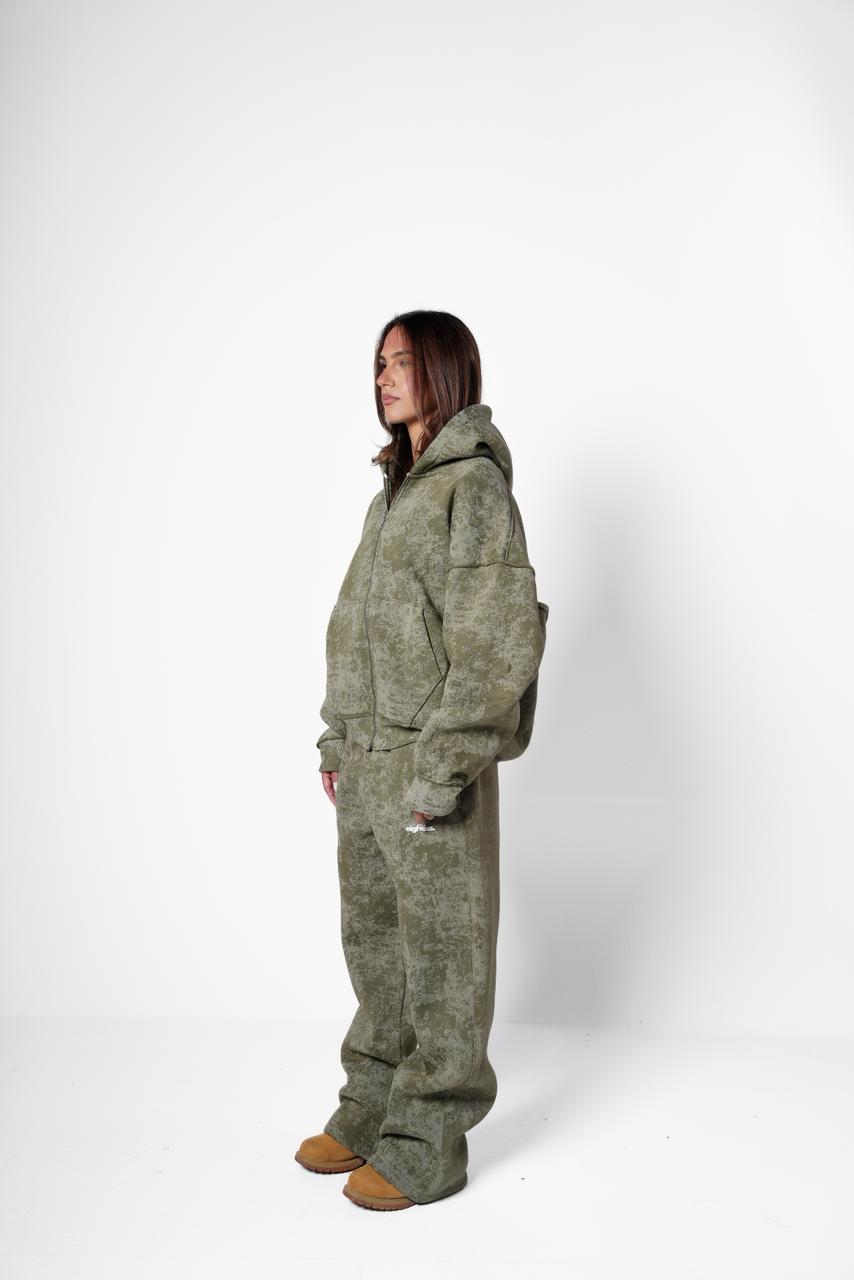 Cotton candy sweatpants - Olive