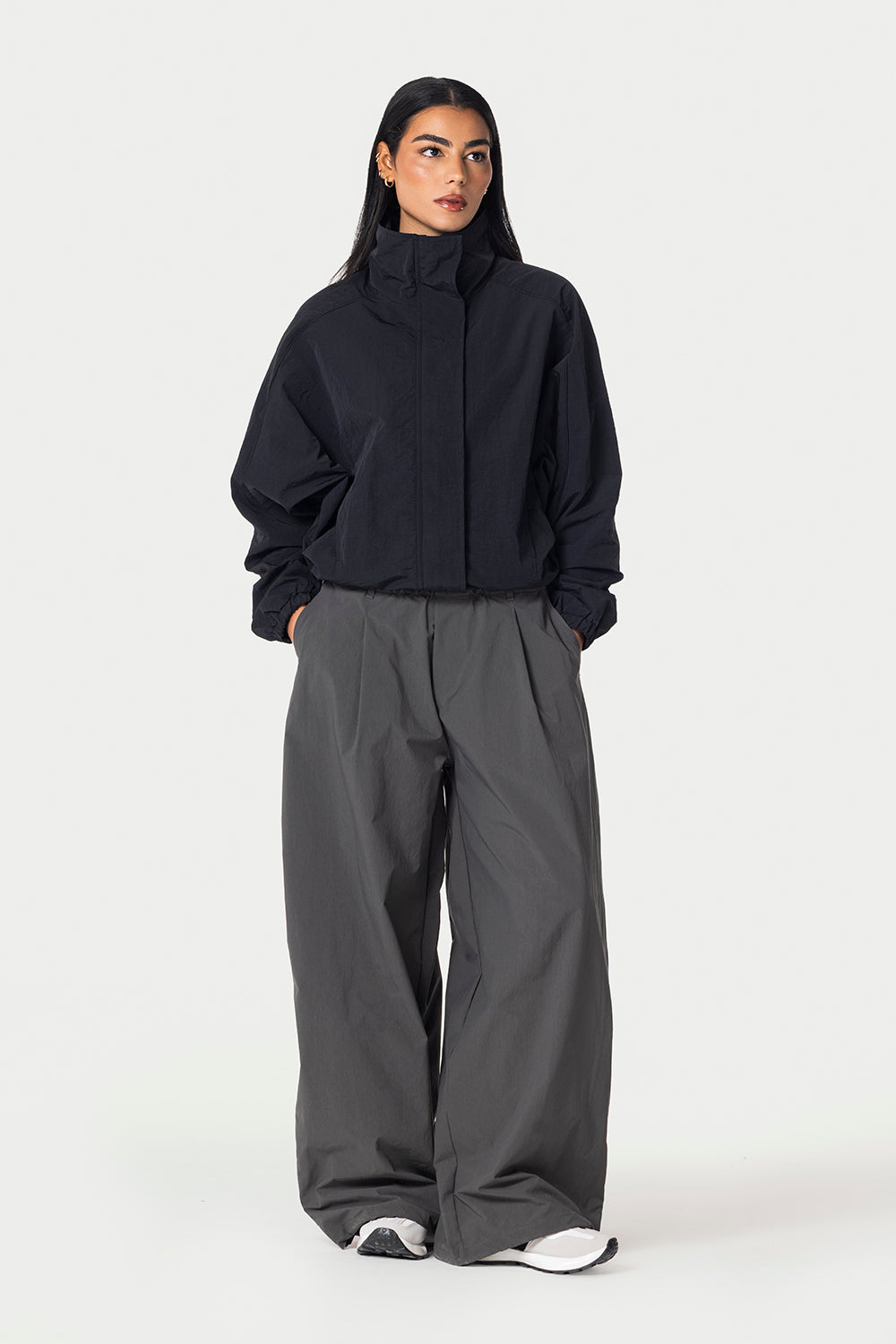 Windbreaker Jacket – Black – photo 5