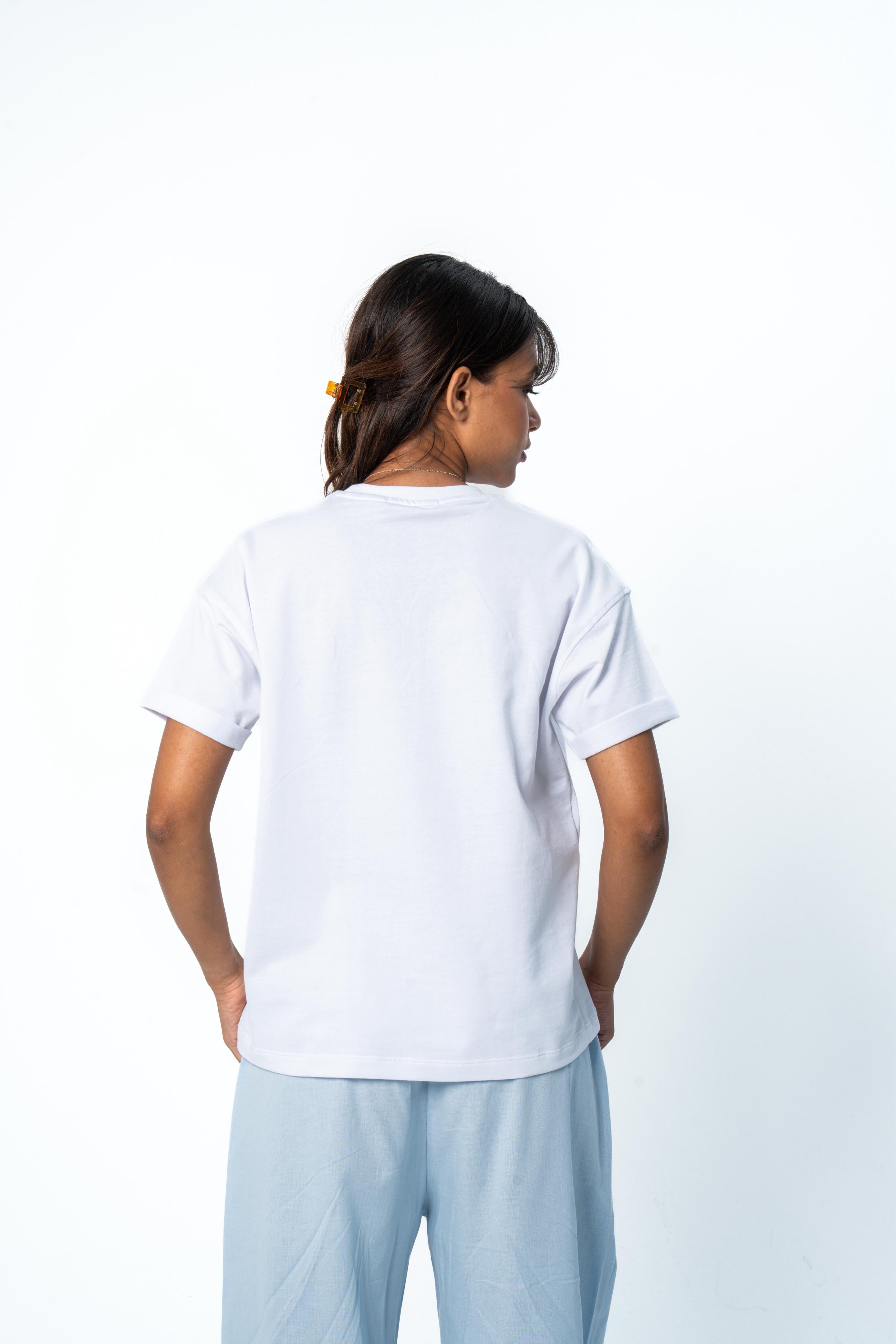 Relaxed Women Tee - White