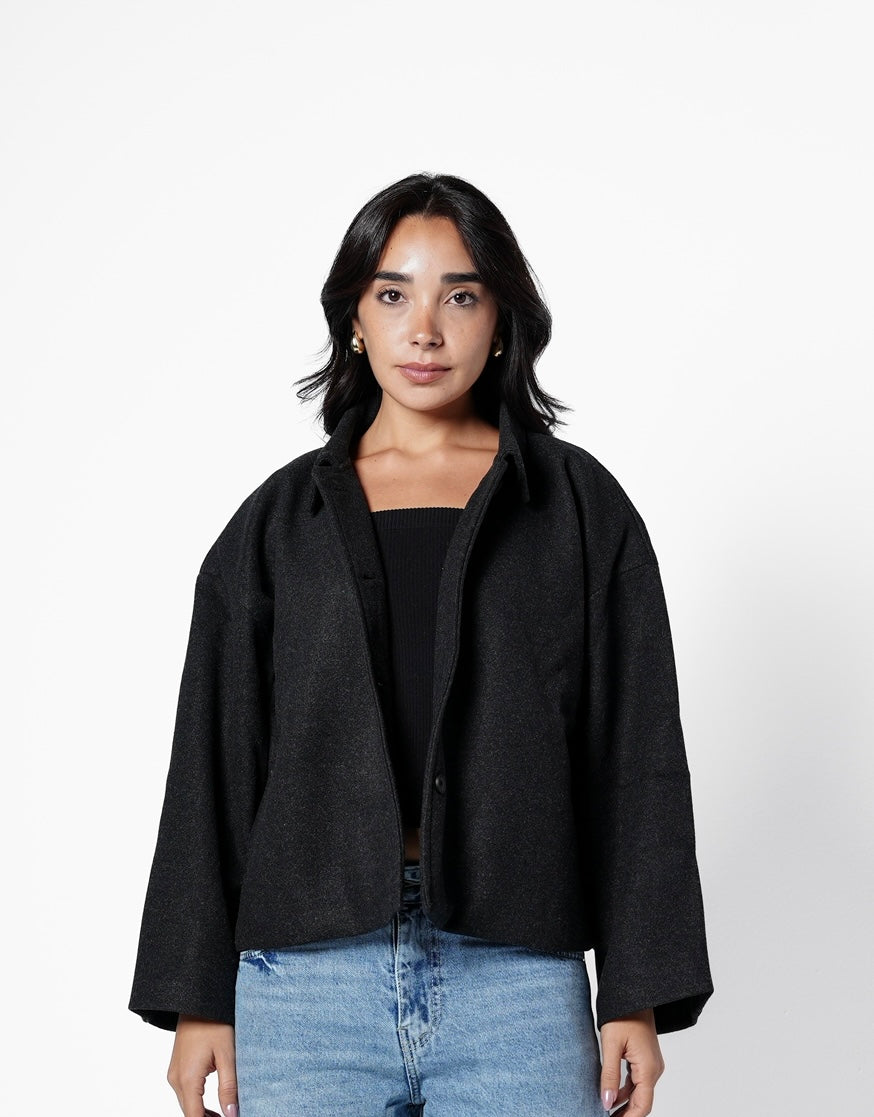 Wool jacket - black