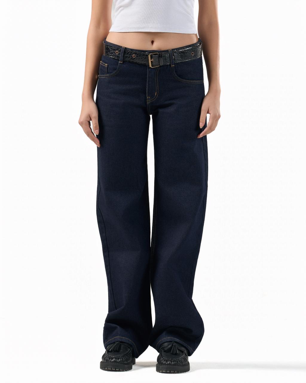 Straight leg denim jeans - Blue raw