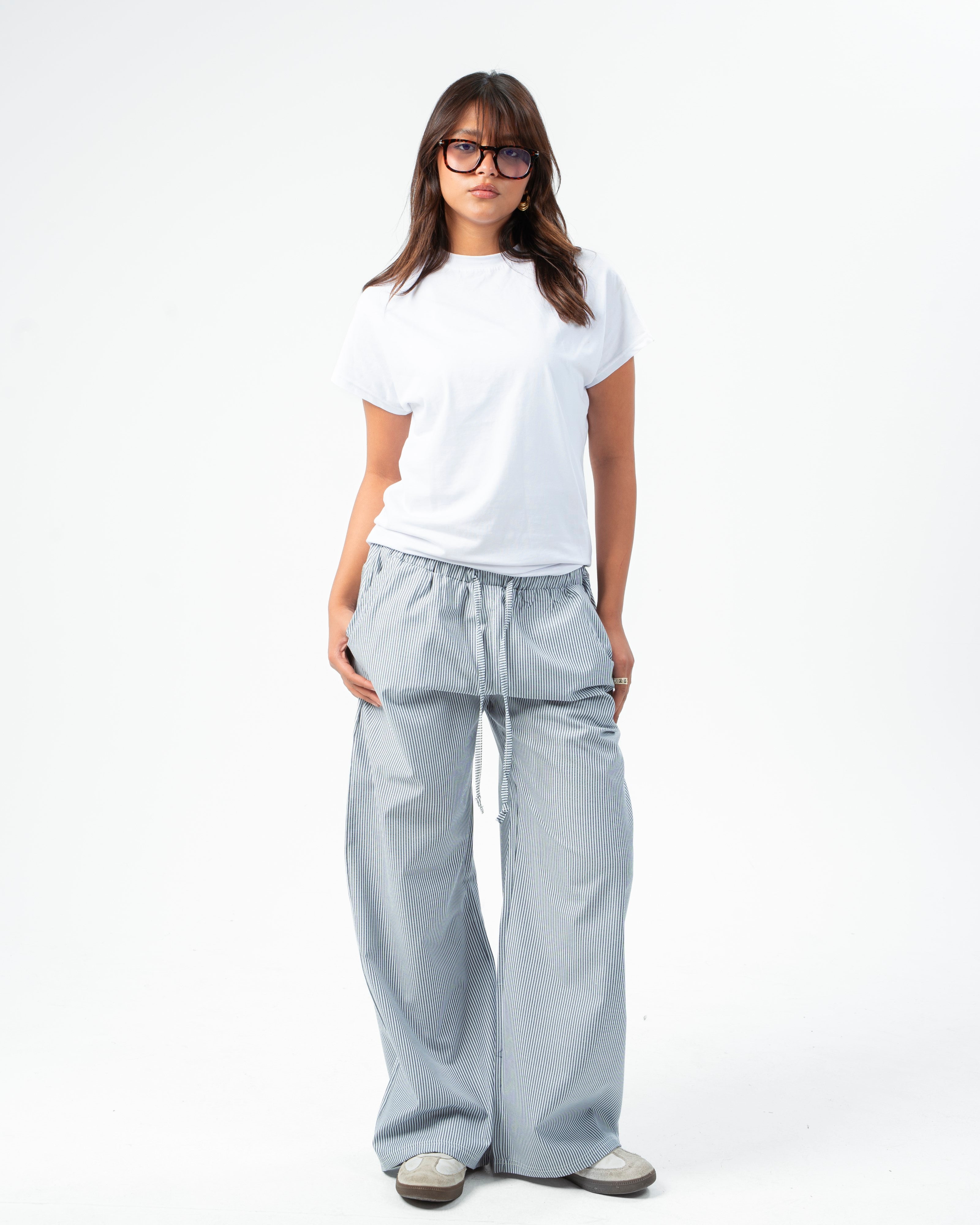 PJ Grey striped pants