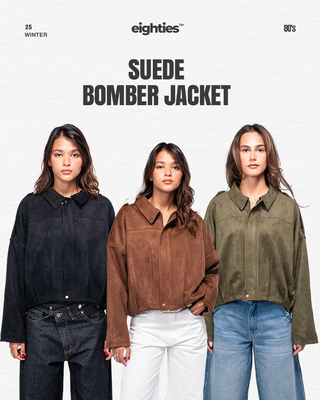 Suede Bomber Jackets