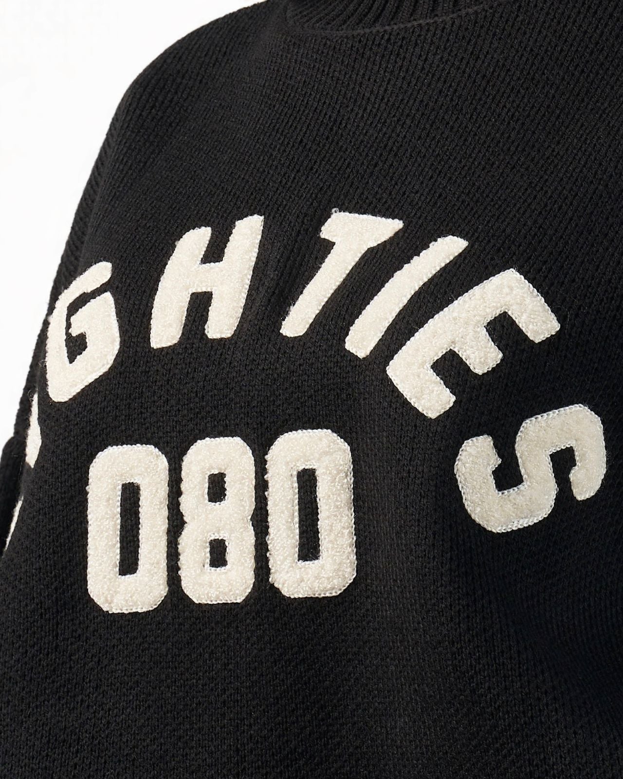 080 knitted sweater - black