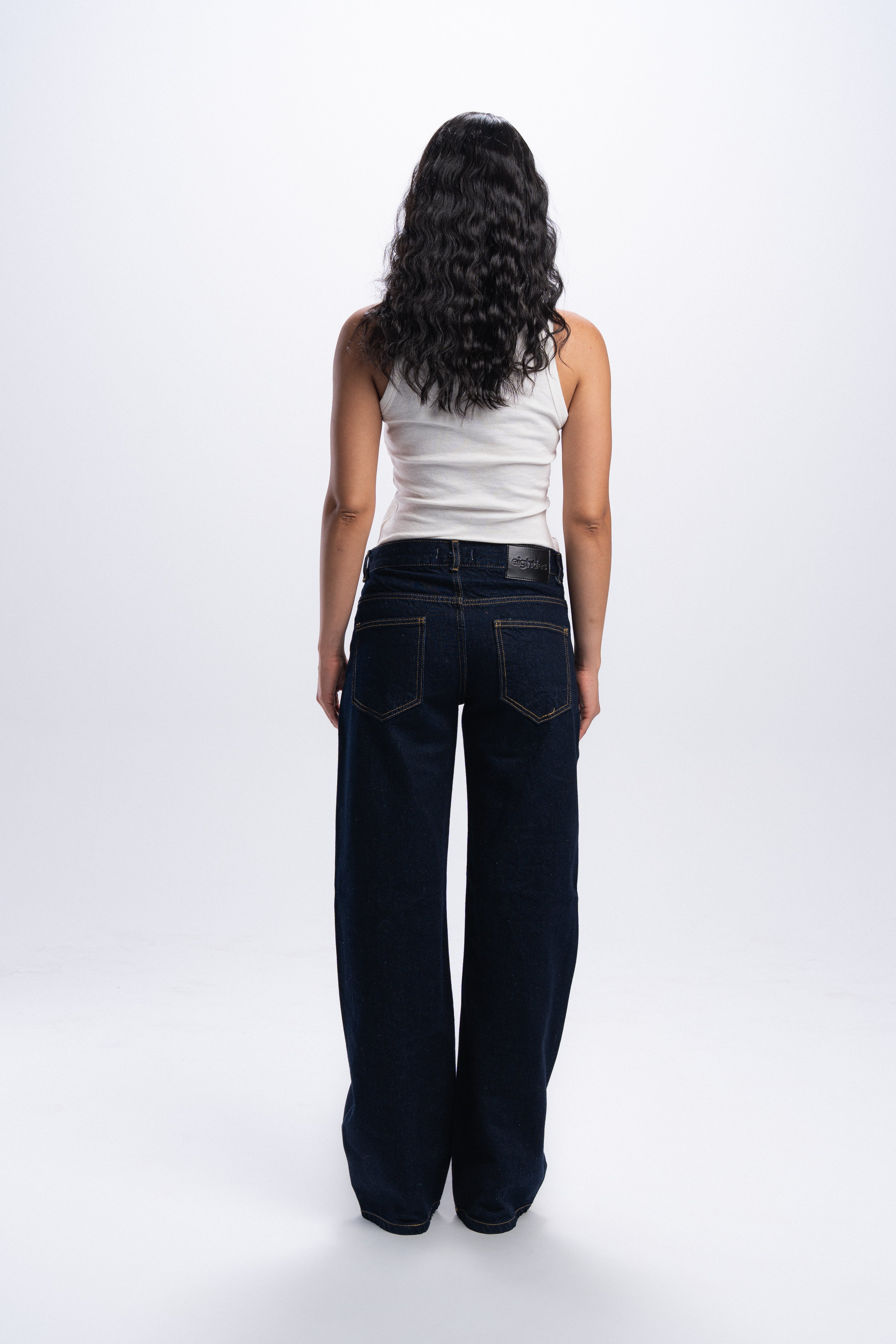 Straight leg jeans - Blue raw
