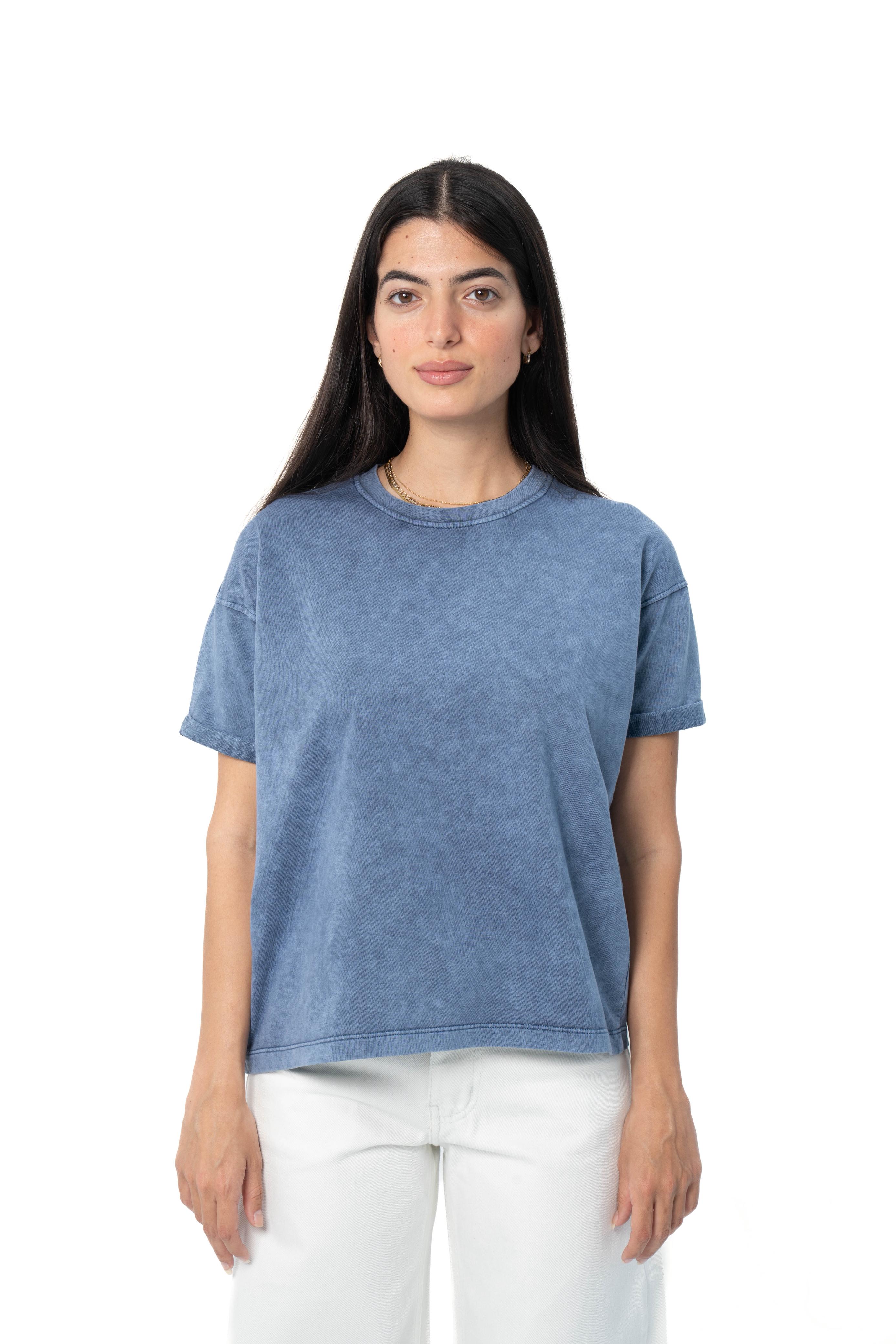 Relaxed Washed Tee - Blue