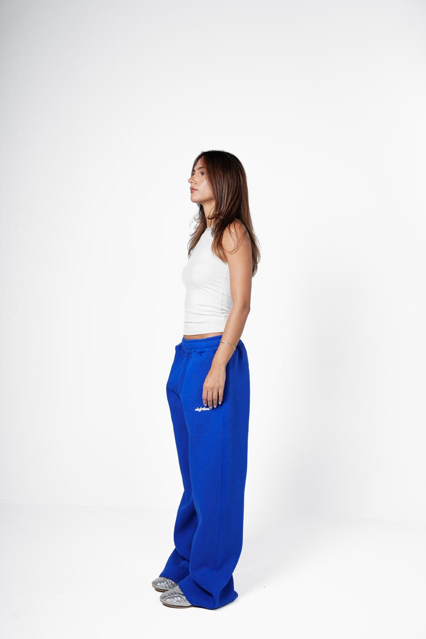 Blue Baggy Sweatpants - Blue