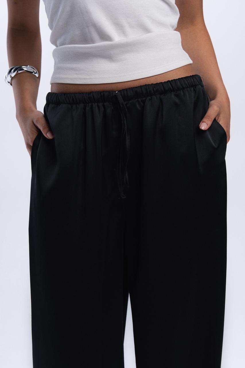 Satin Pants - Black