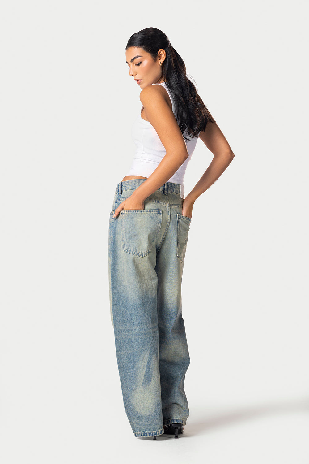Barrel fit Jeans – light blue – photo 5