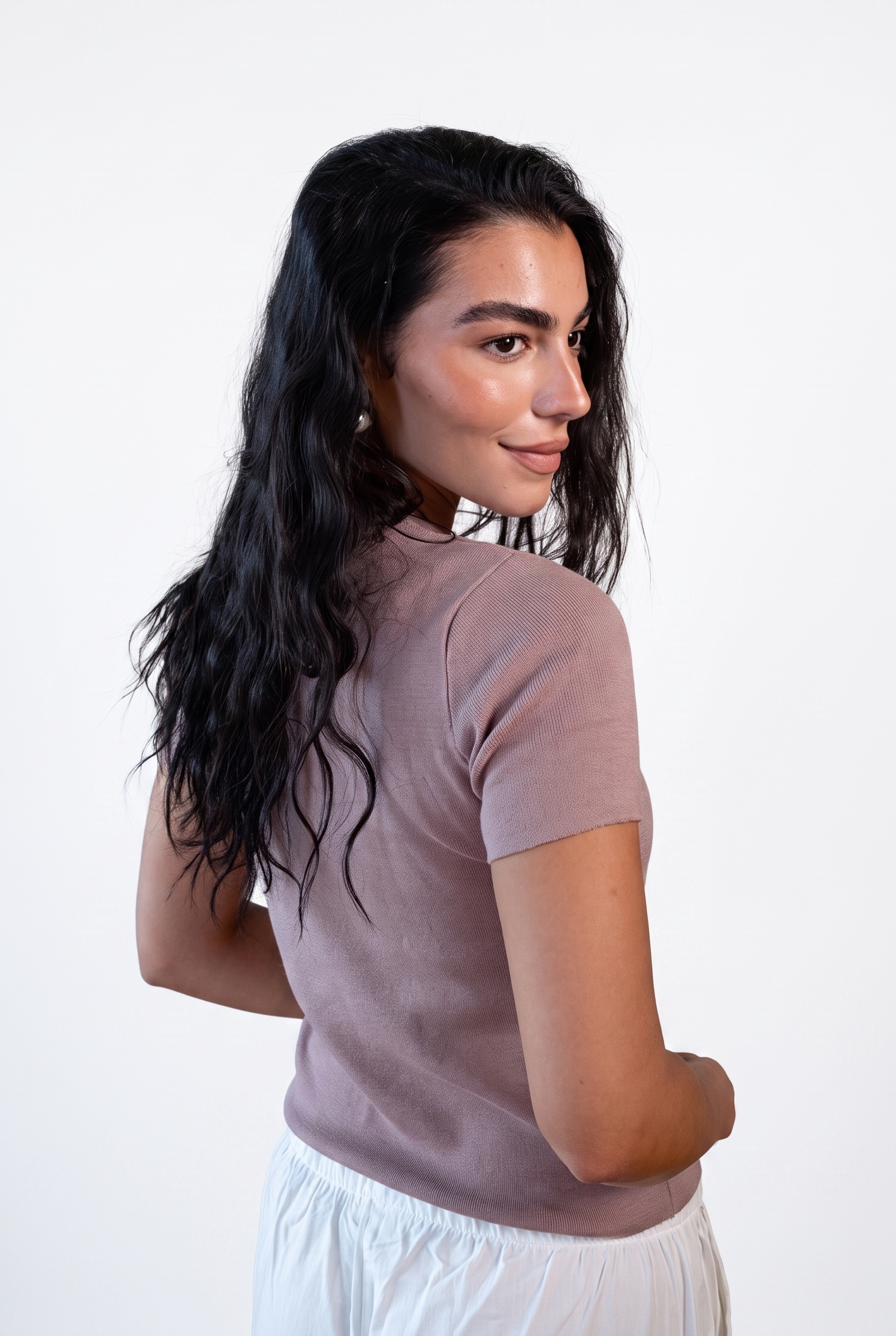 Soft Touch Round Knit Top - Warm Sand