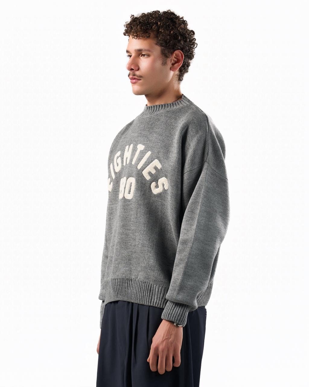 080 knitted sweater - grey