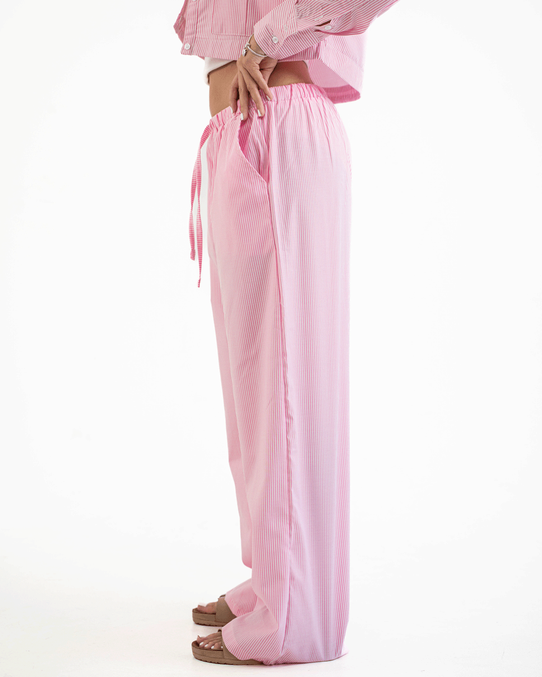 PJ Pink striped pants